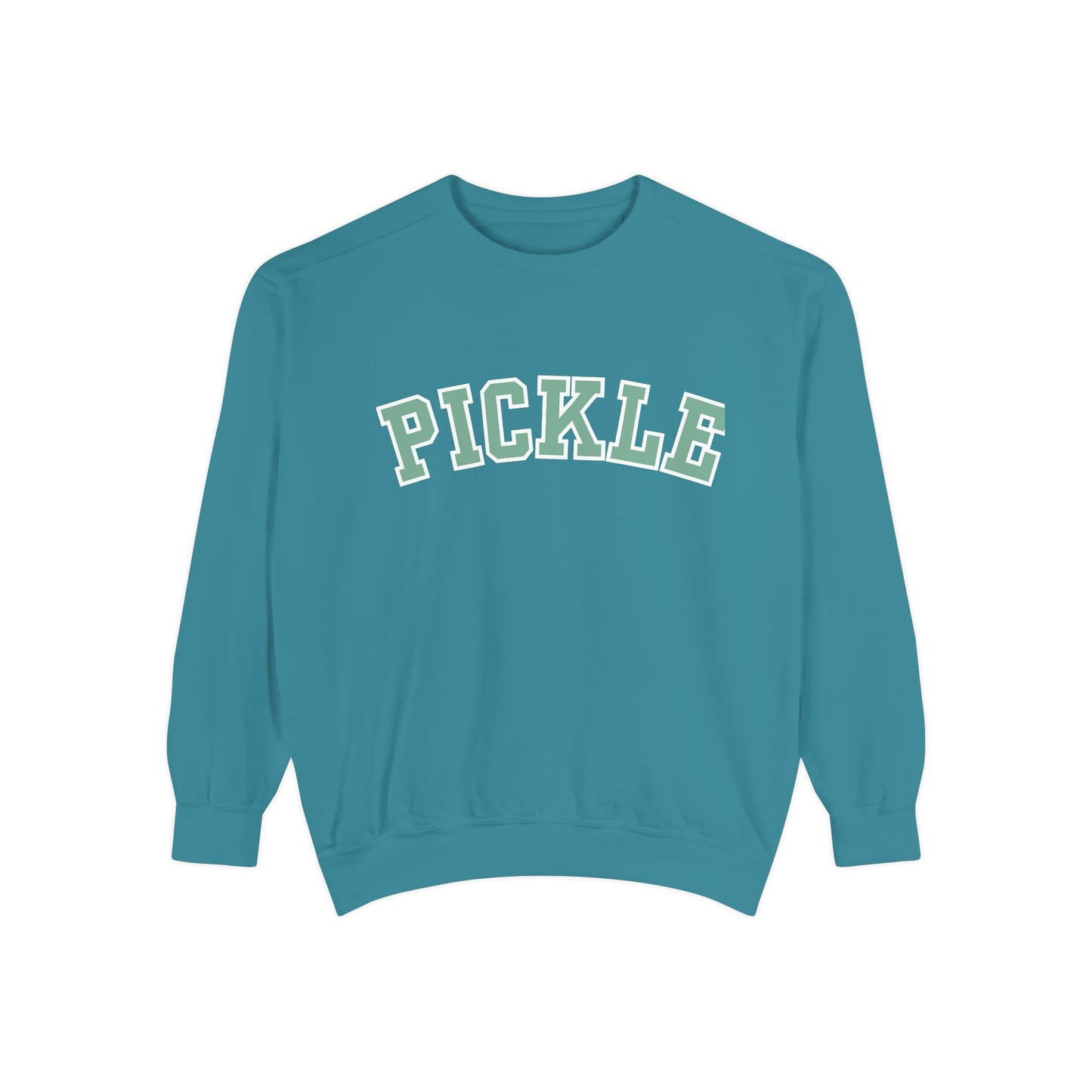 PICKLE Garment Dyed Collegiate - Medium Weight Crew - can customize back