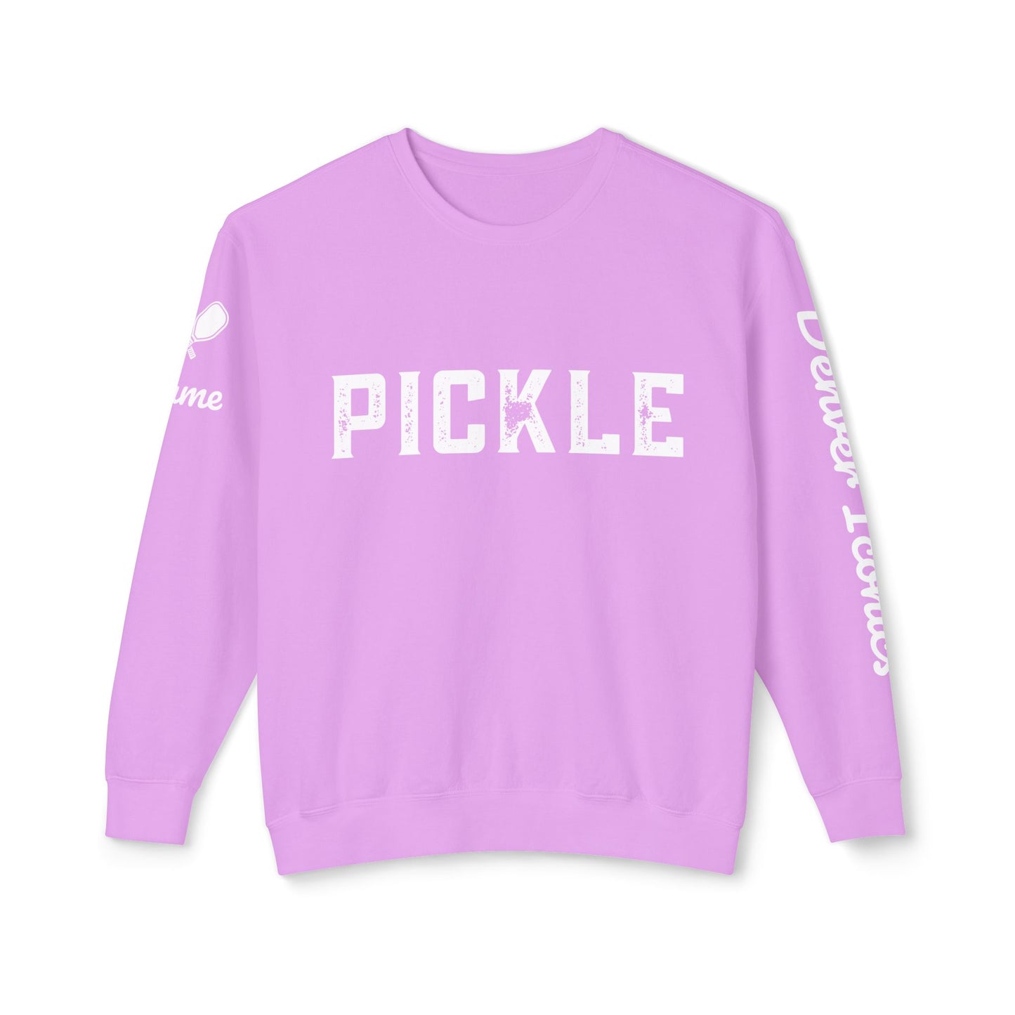 NPL Garment Dyed- Denver Iconics - Unisex 100% Cotton Lightweight Crew - Customize Sleeve w/ Name