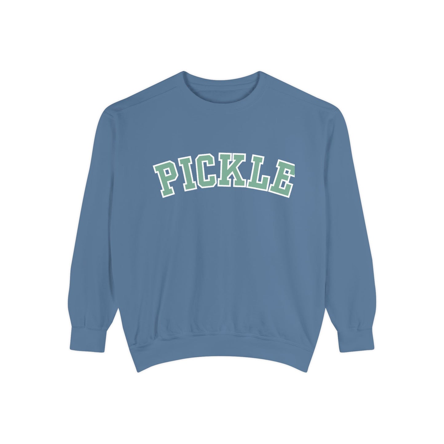 PICKLE Garment Dyed Collegiate - Medium Weight Crew - can customize back