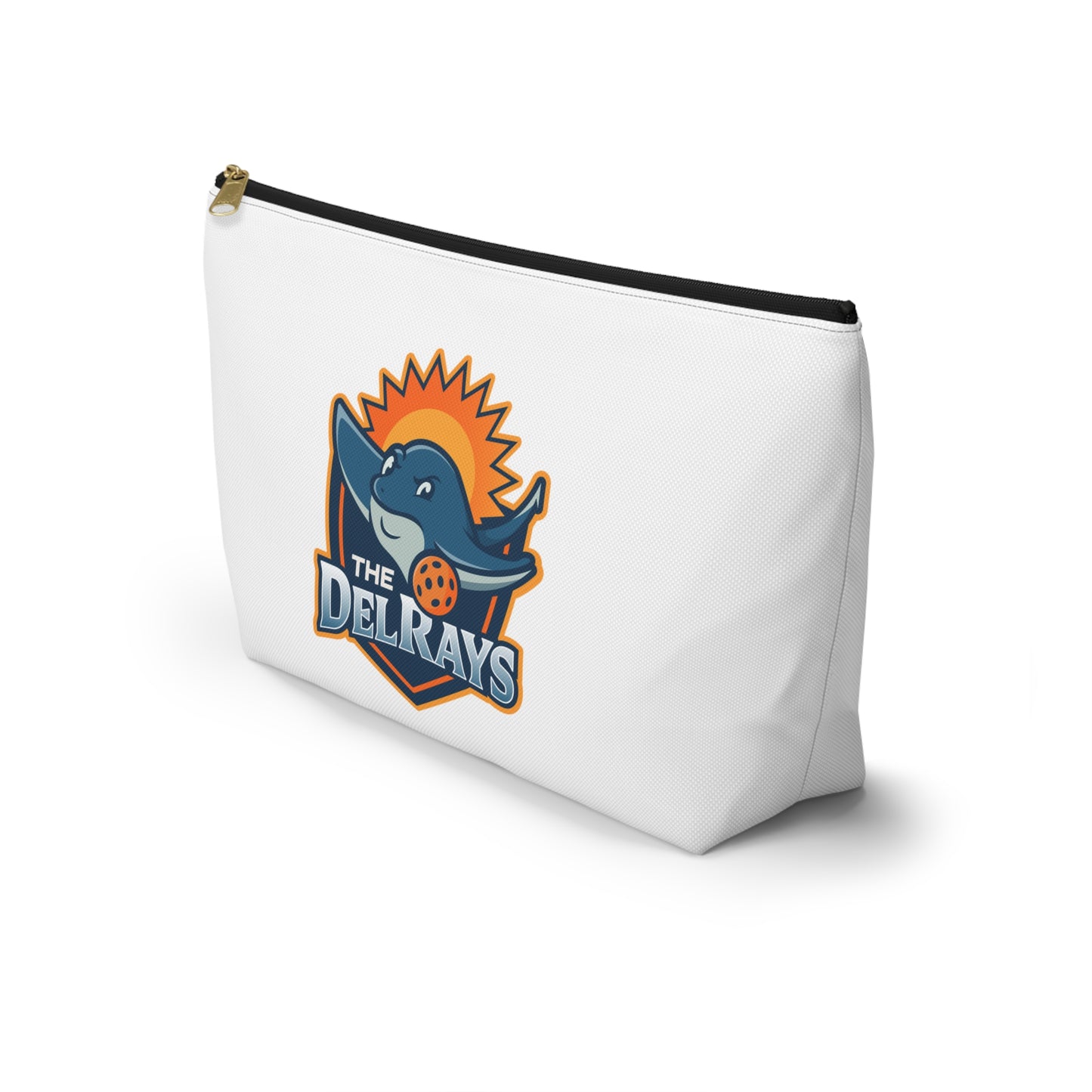 The Del Rays/US Legends Pickleball 1 sided logo-Personalized Accessory Pouch w T-bottom