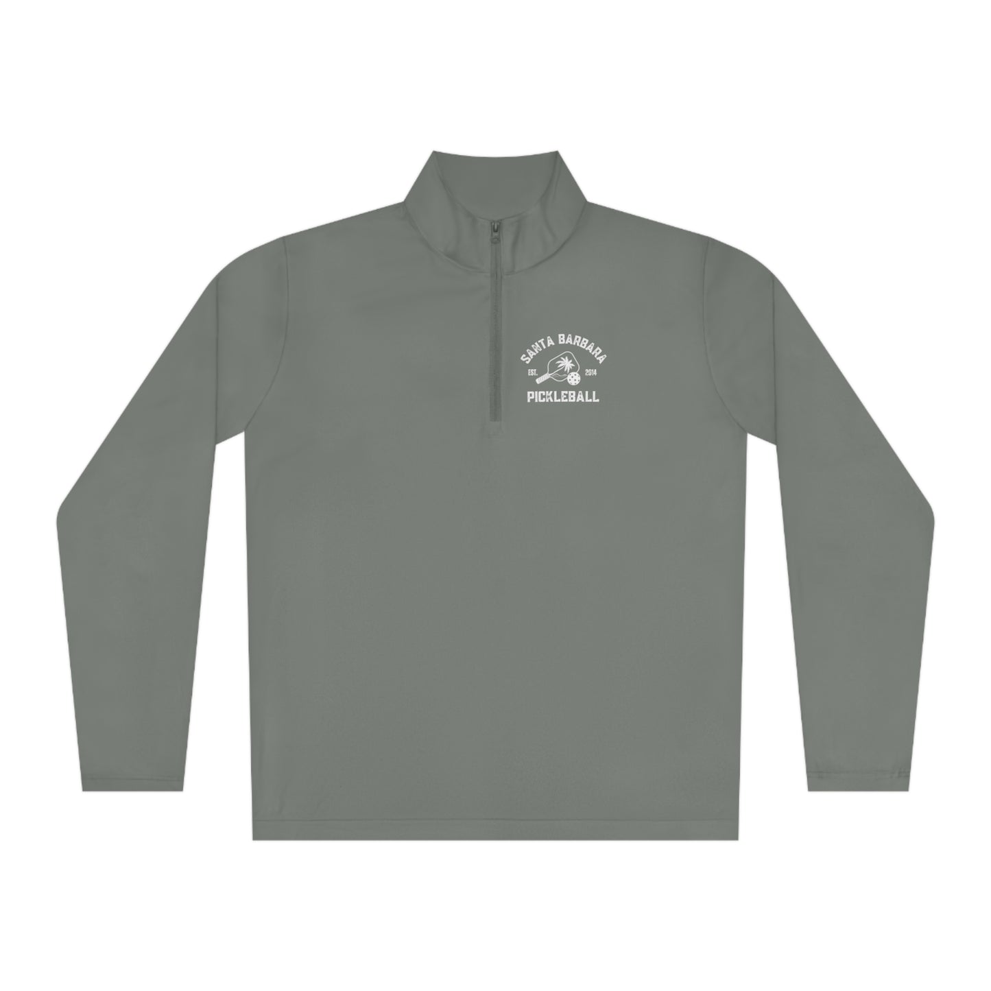 Santa Barbara Pickleball BLACK & WHITE LOGO - Unisex Quarter-Zip Pullover