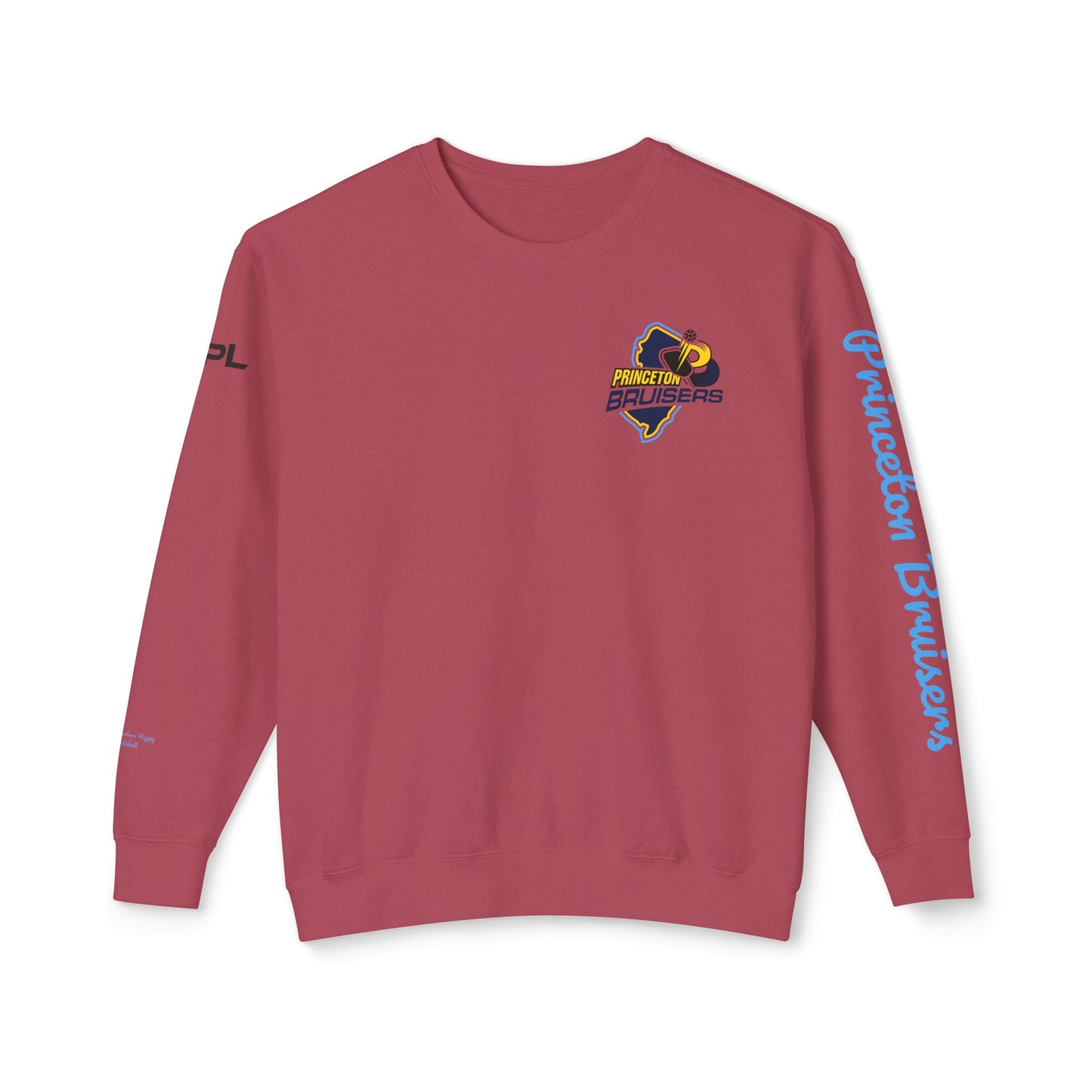Princeton Bruisers Garment Dyed Customized Beach Crew. Customize back