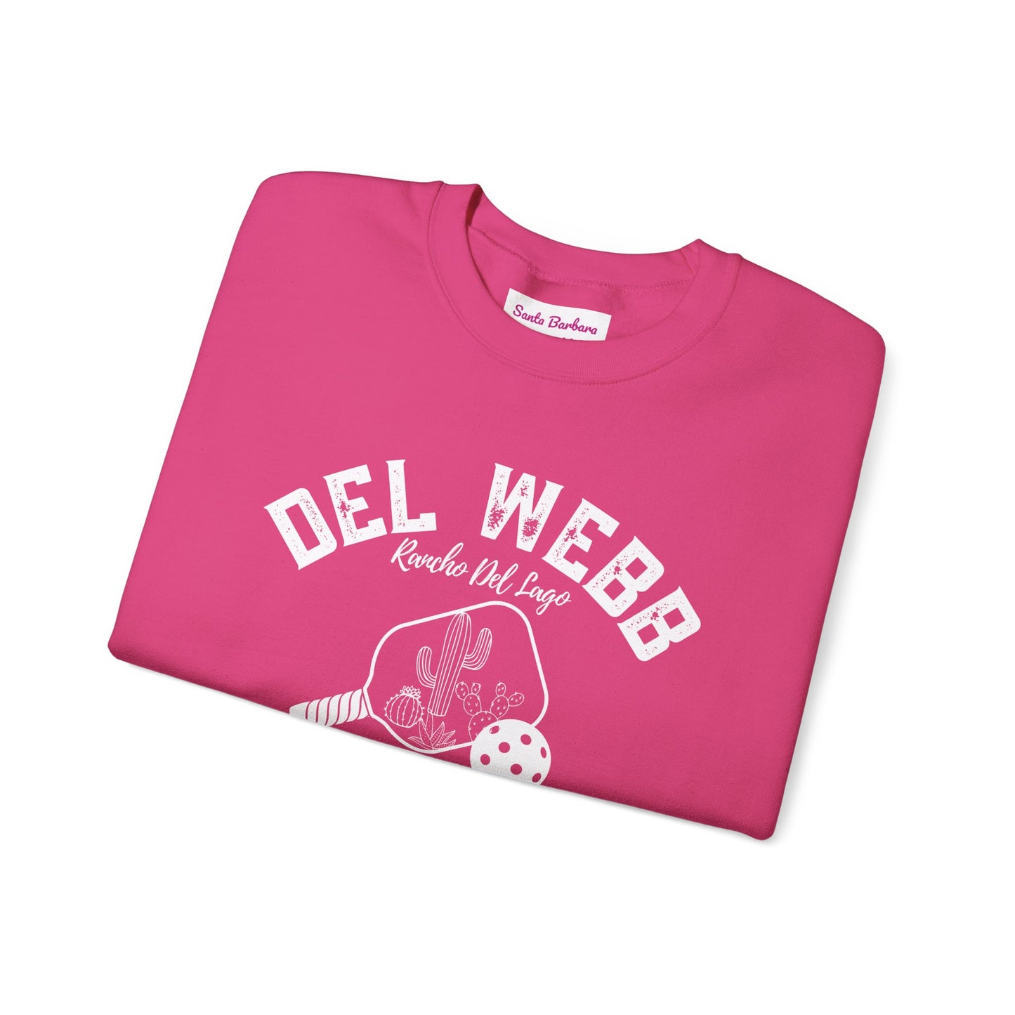 Copy of Del Webb Pickleball Beachy Style - Dink in the Desert - Unisex Crew -ca add name to sleeve with paddles