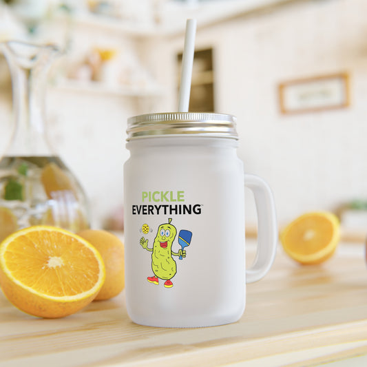 Pickle Everyhing Mason Jar w/ Straw