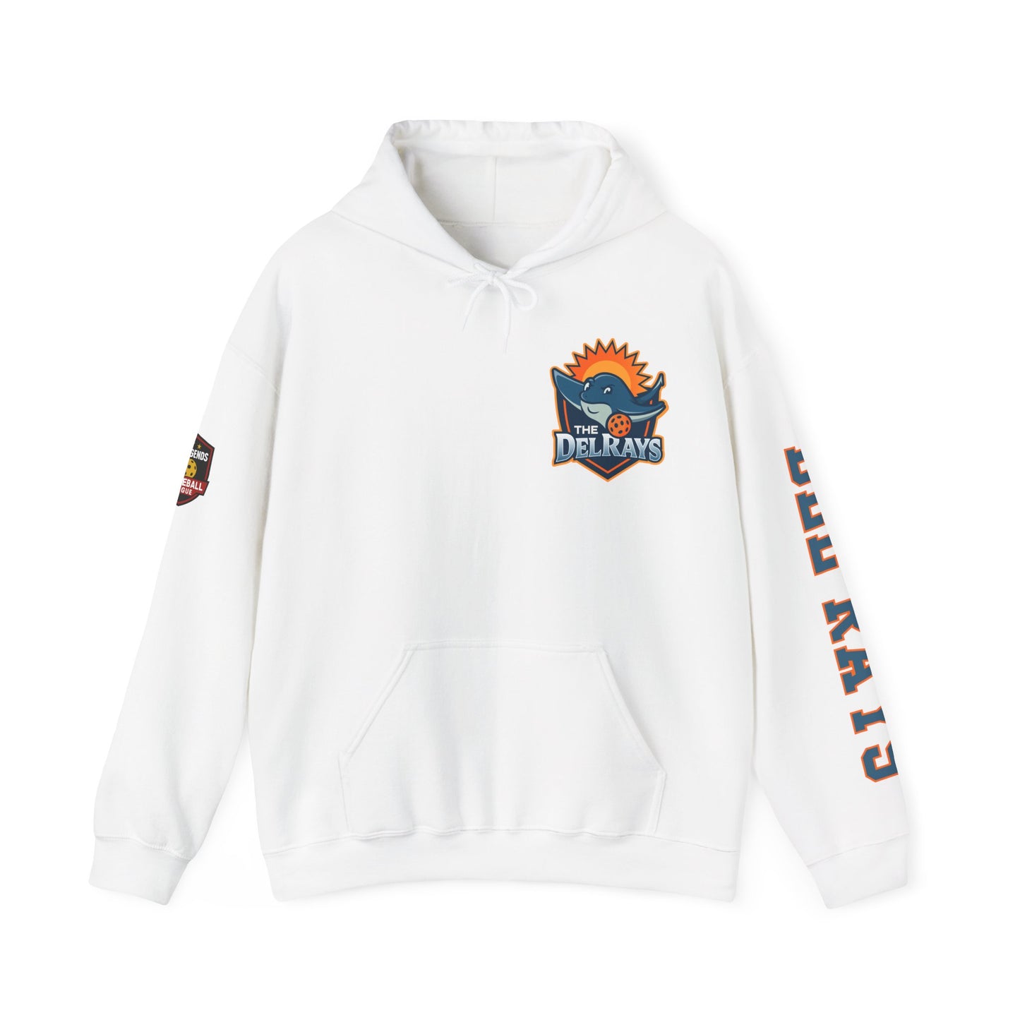 The Del Raysl Unisex Hoodie - Add name - optional US Legends logo sleeve