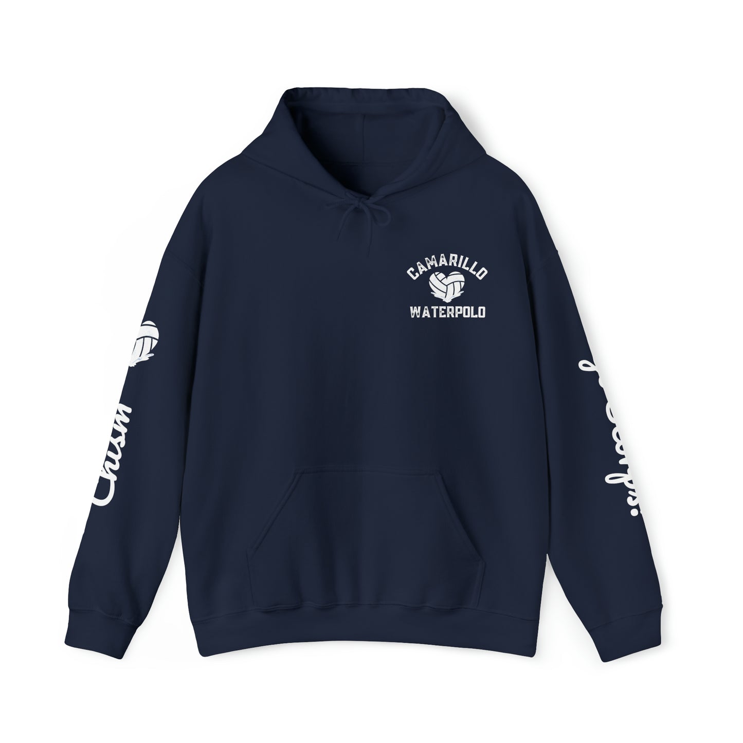 Chism Camarillo Waterpolo Hoodies - CUSTOMIZE any side - put in the notes of order