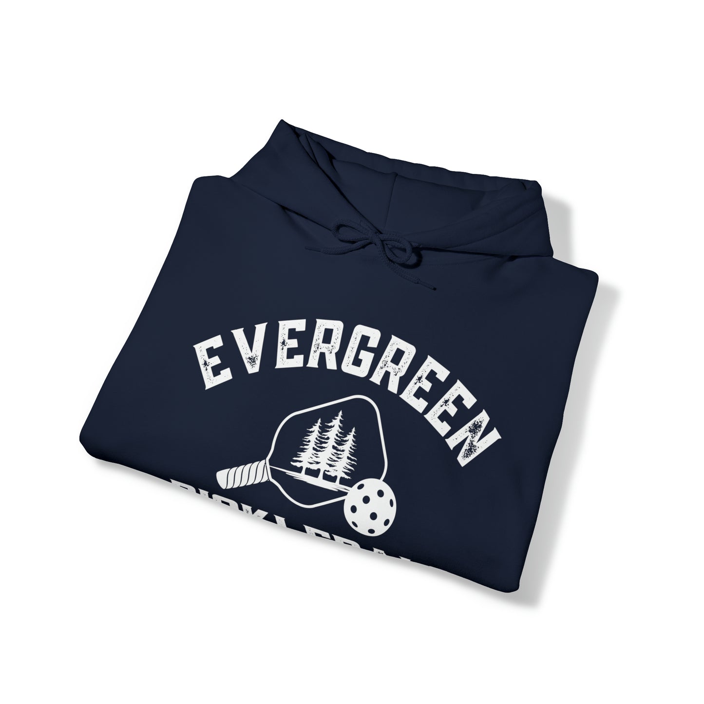 Evergreen Pickleball — Customize Me Hoodie. Add to sleeves and back! Unisex Heavy Blend™ Hooded Sweatshirt