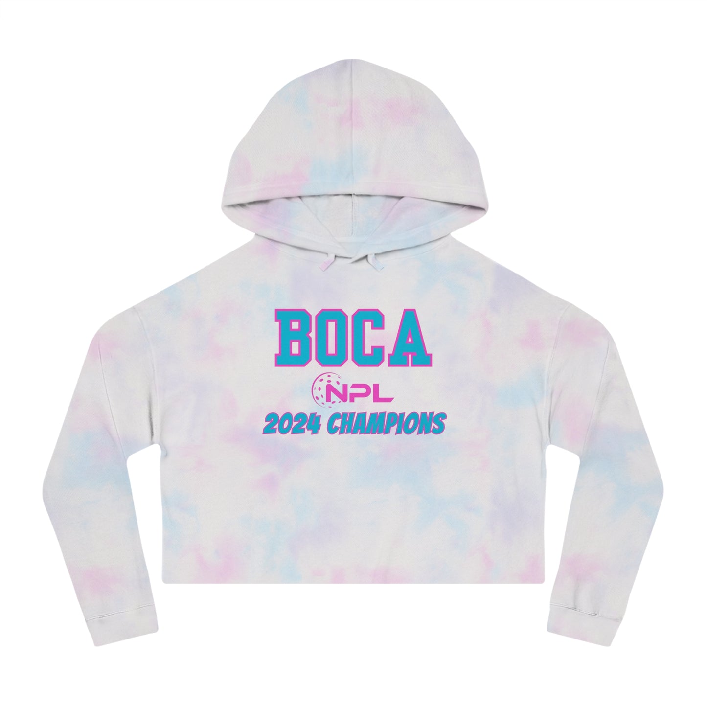 BOCA NPL ‘24 -NO BACK -Champion’s Women’s Cropped Hoodie 80% cotton
