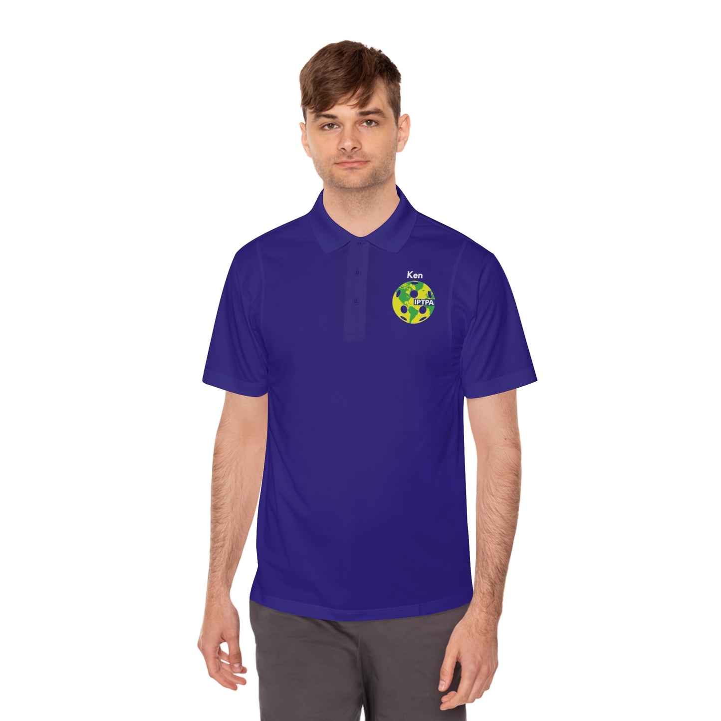 Men's Sport Polo Shirt Can Customize Name Front and/or Back
