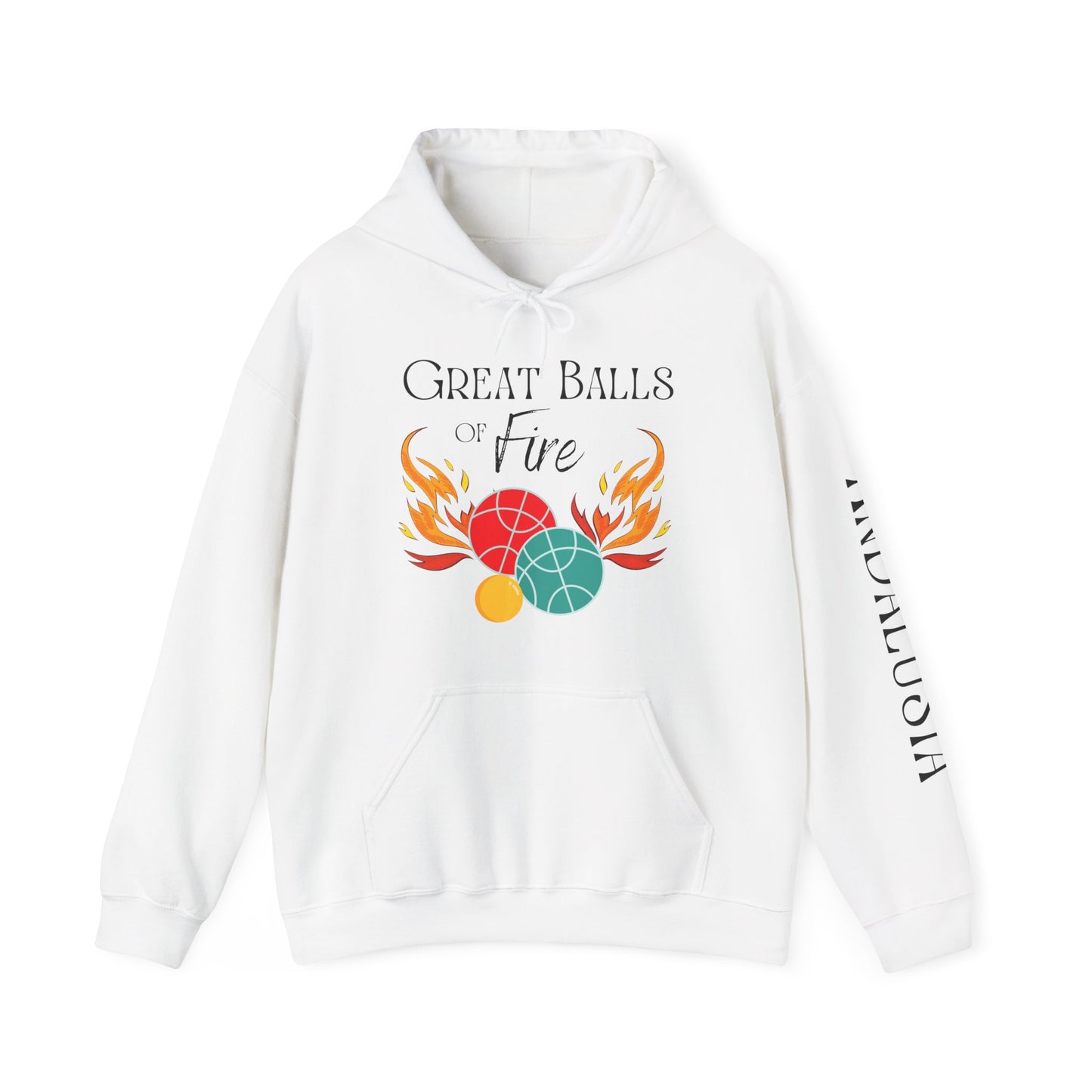 Great Balls of Fire Hoodie - Andalusia Sleeve