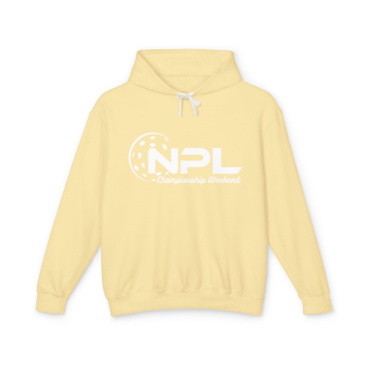 NPL Championship Weekend -Garment Dyed Unisex Lightweight Hoodie - Customize back