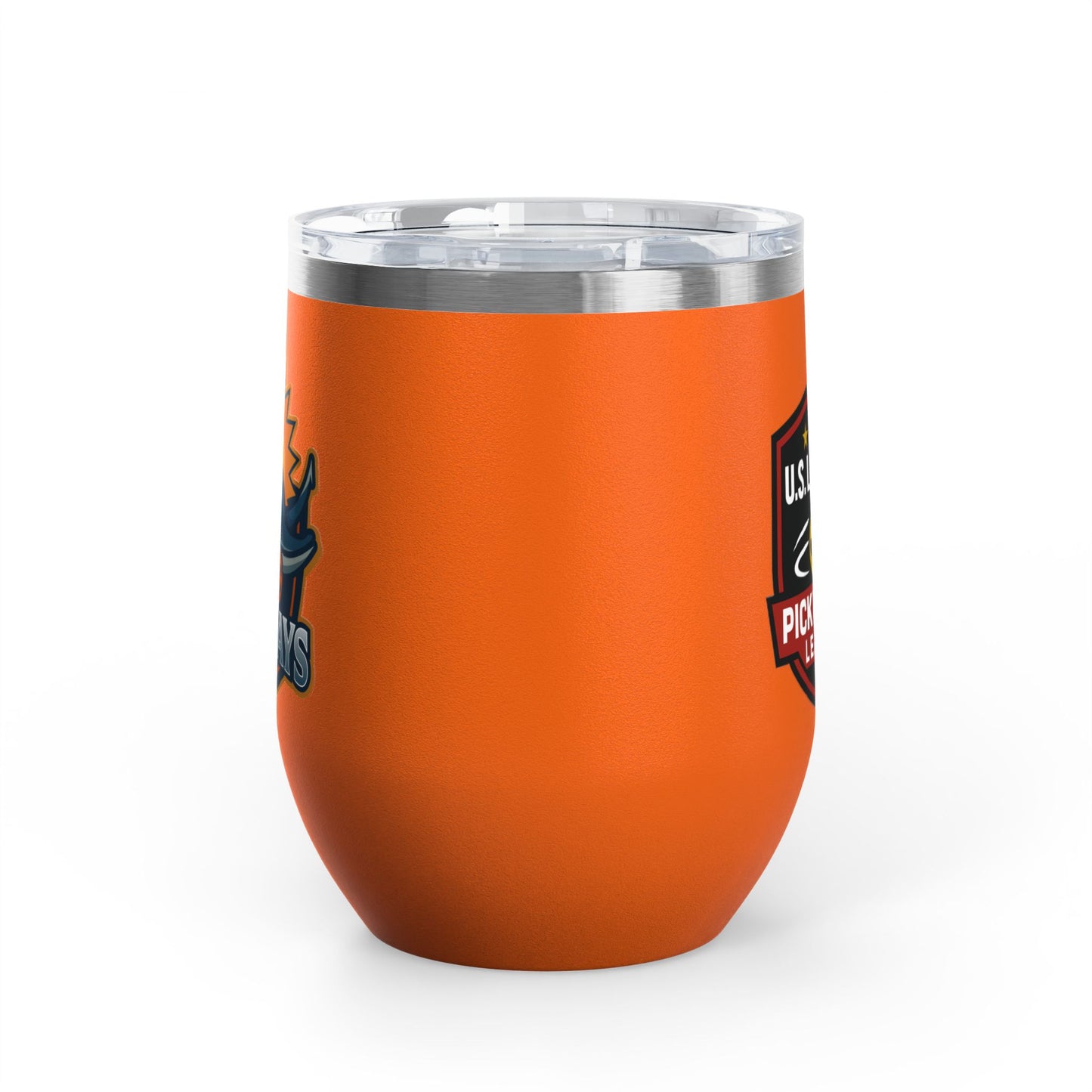 The Del Rays/US Legends Pickleball 2- sided logo Wine Tumbler, 12oz