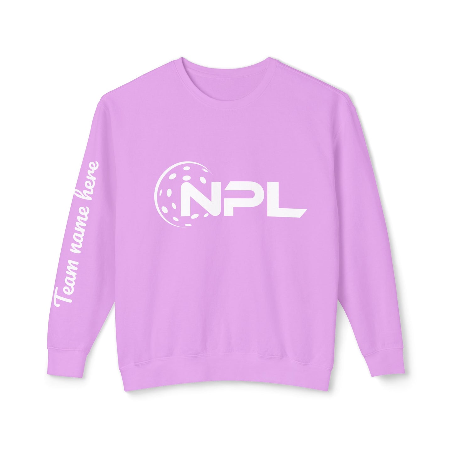 NPL Customize Any Side Unisex Lightweight Garment Dyed Crew