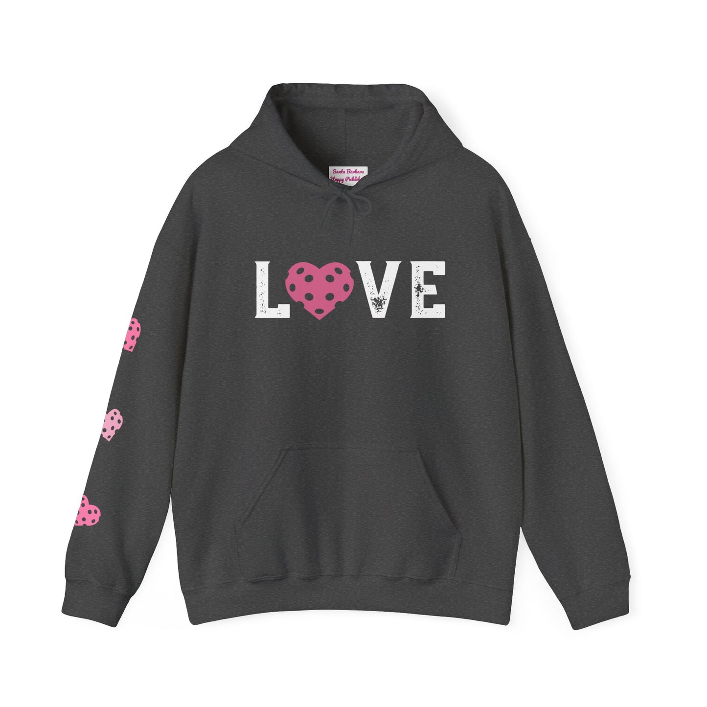 Pickleball LOVE Hoodie - can customize sleeves & back - add in notes
