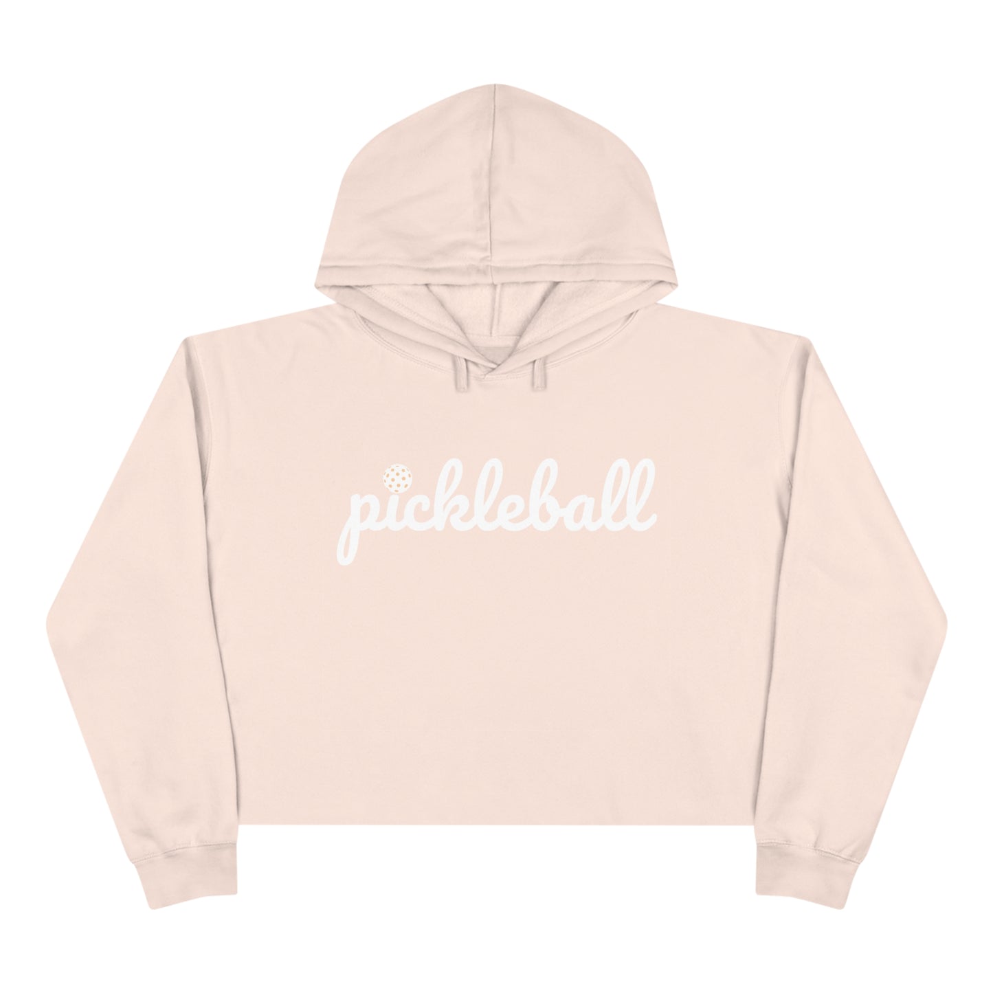 Pickleball Script Crop Hoodie - unisex -can customize back