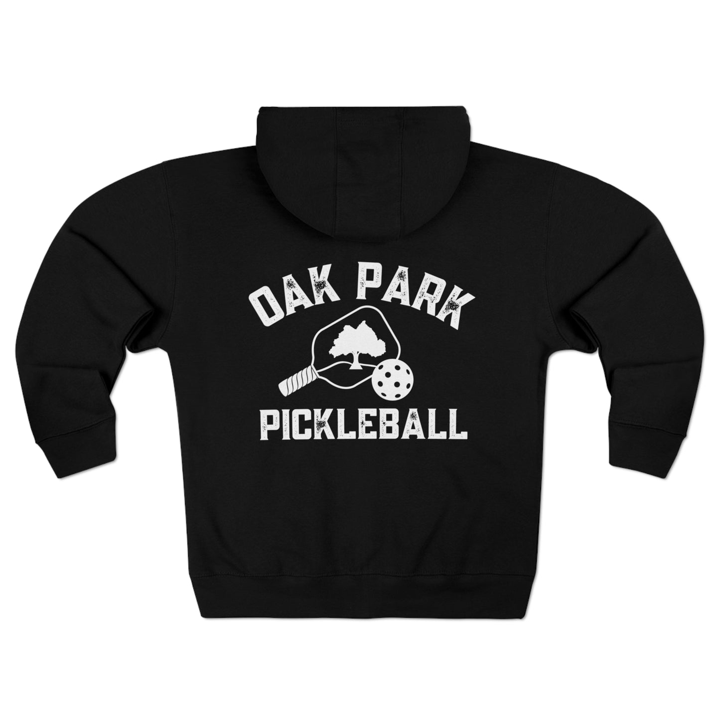 Oak Park Pickleball - Full Zip Hoodie - Collegiate Colors