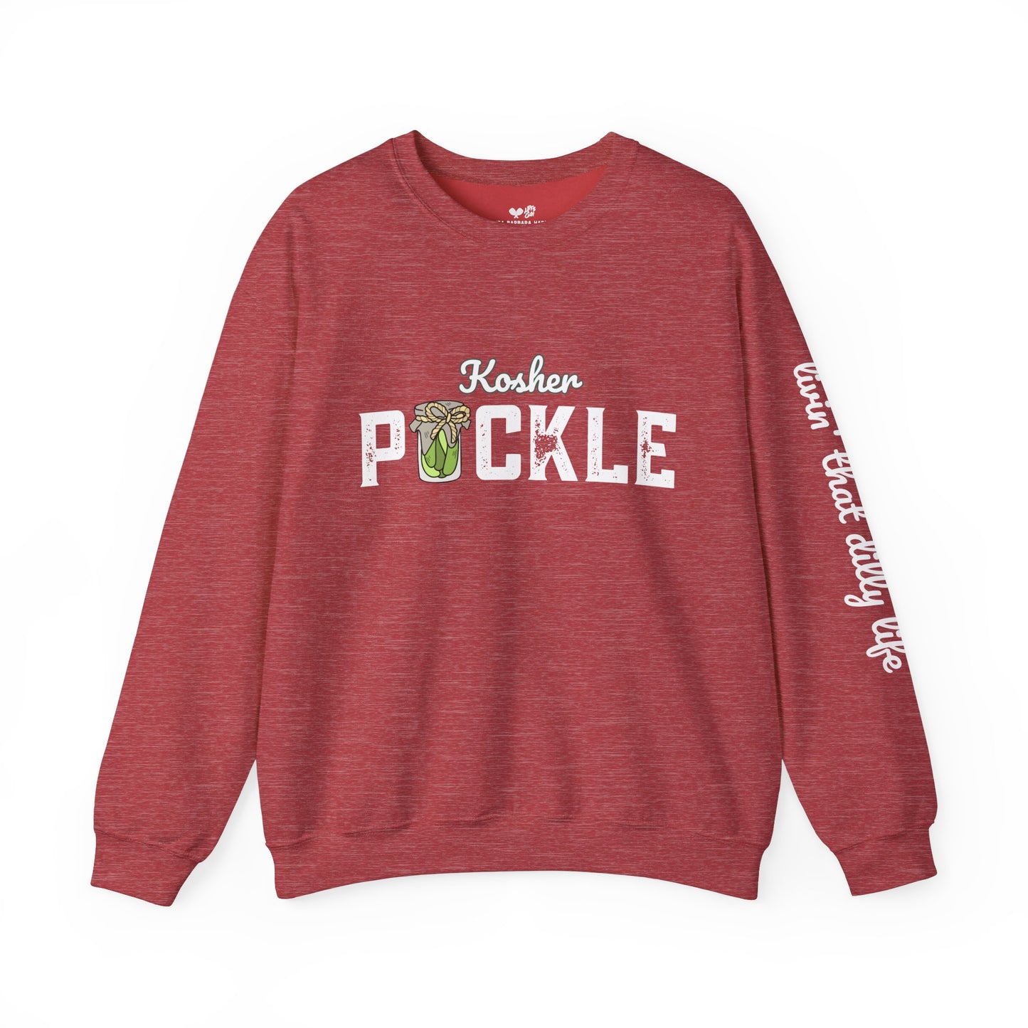 PICKLE Kosher Crew 50/50 Plush/Unisex - can customize sleeve w/ name
