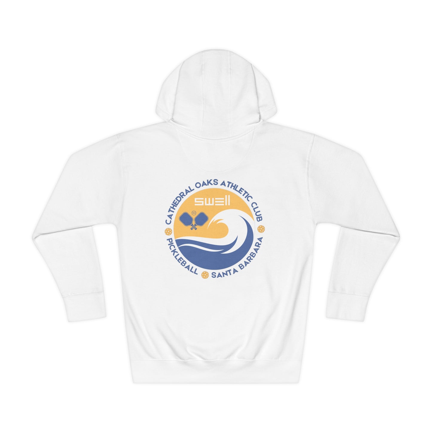 Cathedral Oaks SWELL Pickleball Unisex Fleece Hoodie - no sleeve writing - heavier