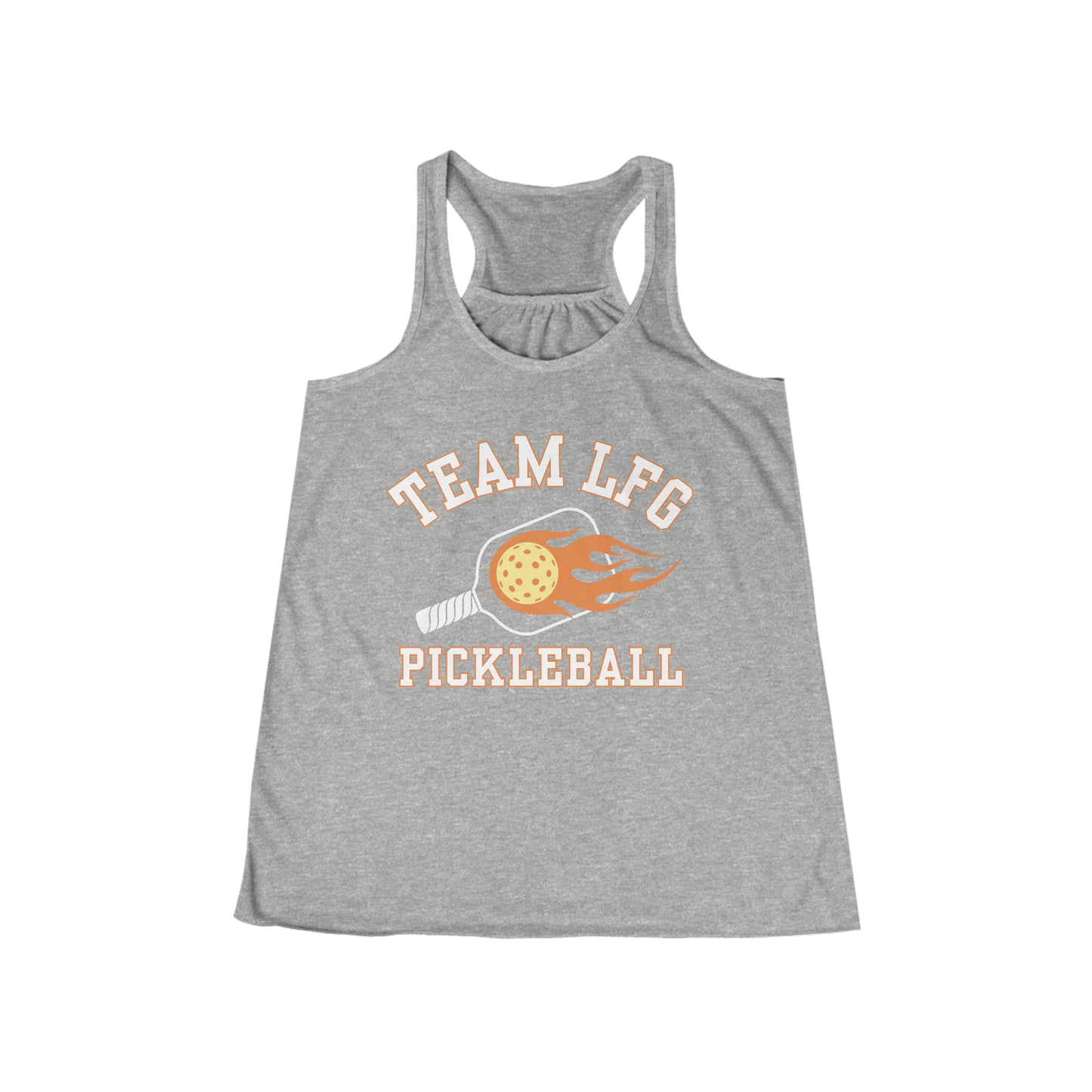 Team LFG Pickleball - Women's Flowy Racerback Tank. Customize back