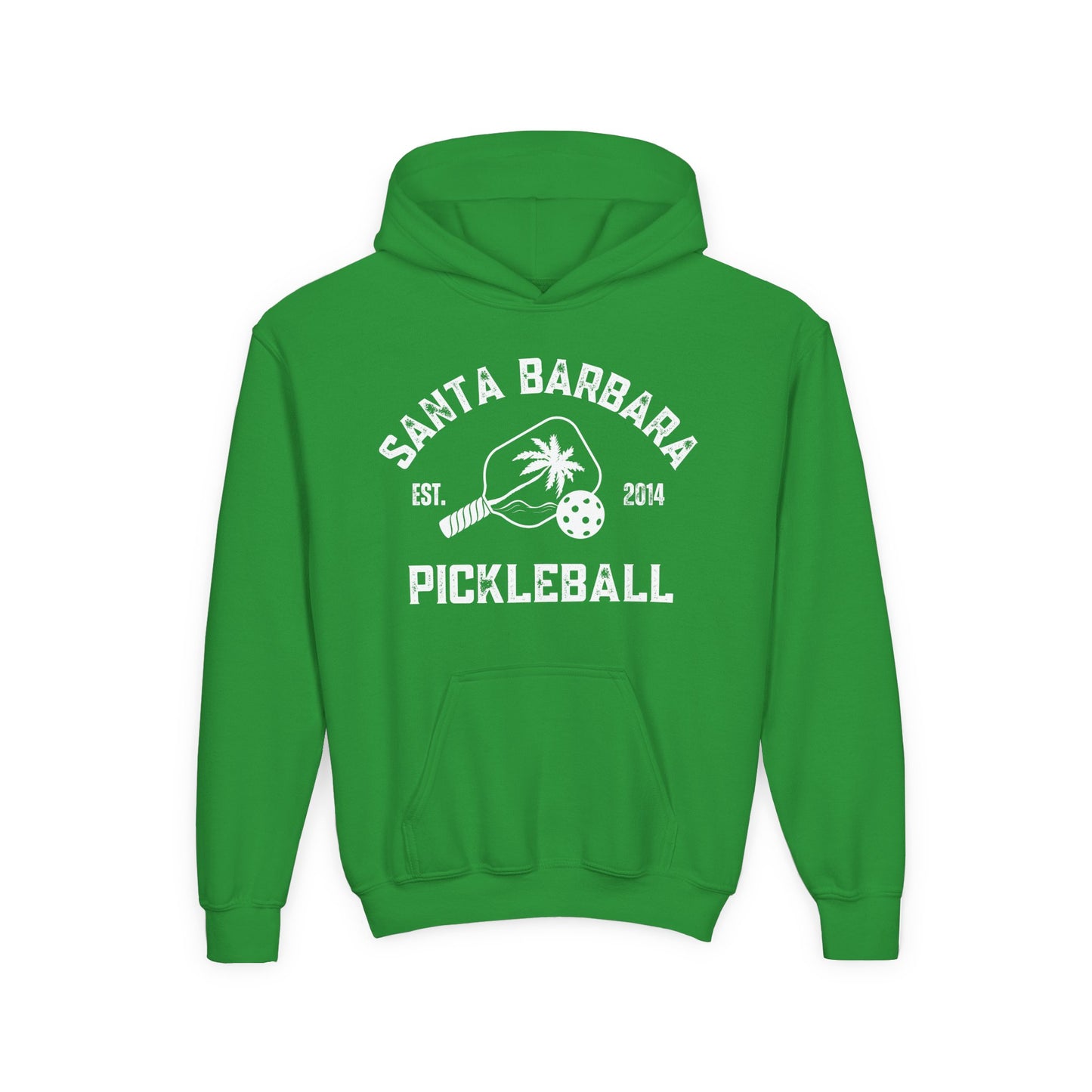 Santa Barbara Pickleball - Youth Heavy Blend Hoodie - add name back