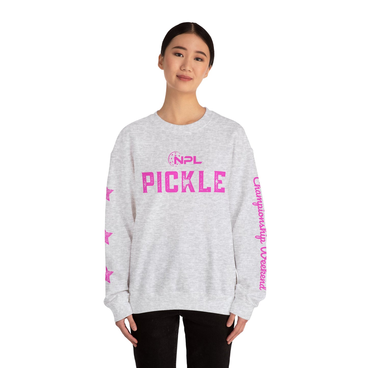 PICKLE distressed NPL Championship Weekend Unisex Crew - Plush 50/50