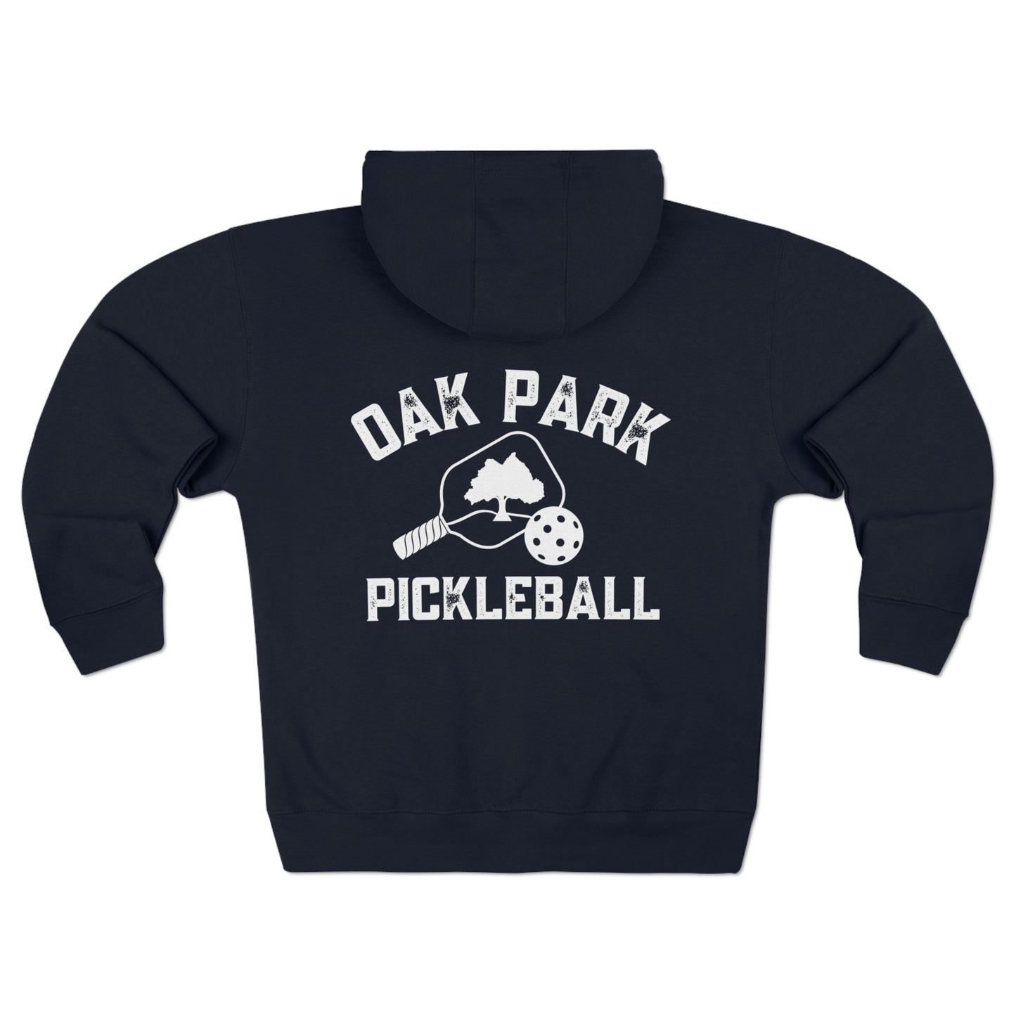 Oak Park Pickleball - Full Zip Hoodie - Collegiate Colors