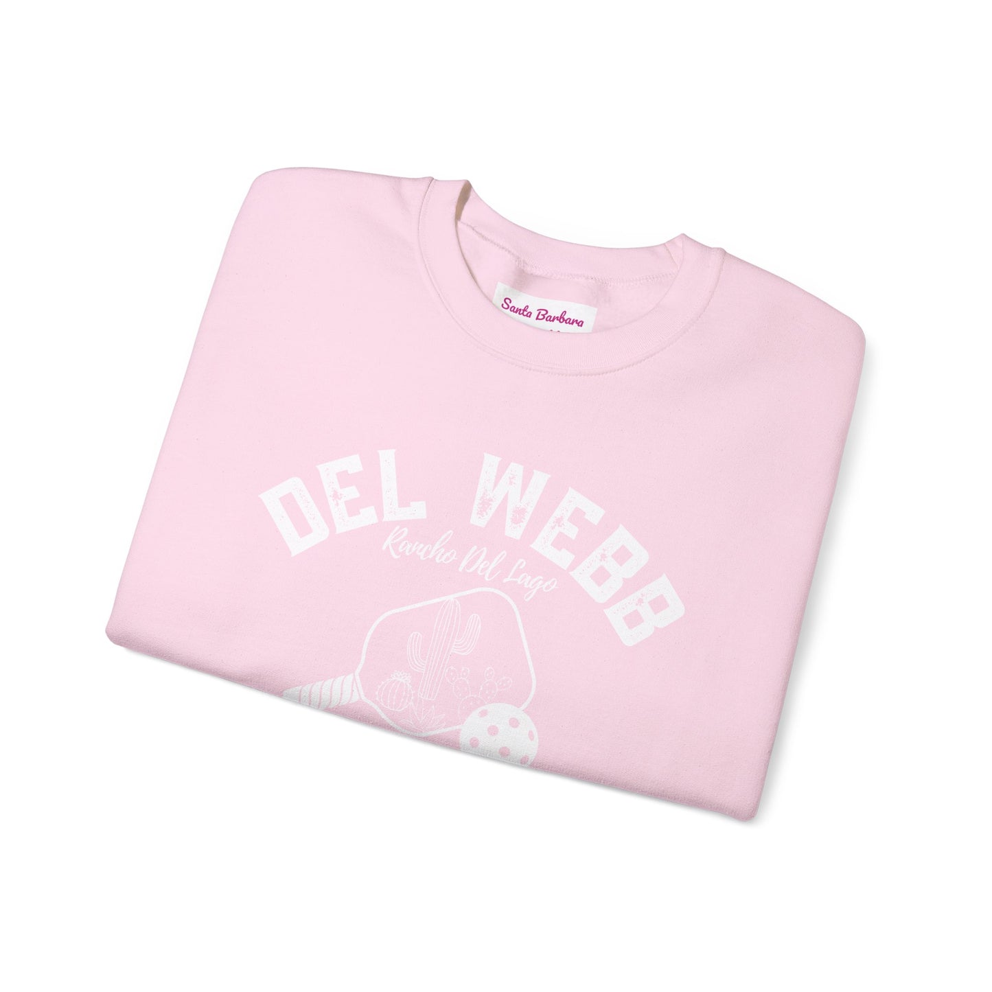 Copy of Del Webb Pickleball Beachy Style - Dink in the Desert - Unisex Crew -ca add name to sleeve with paddles