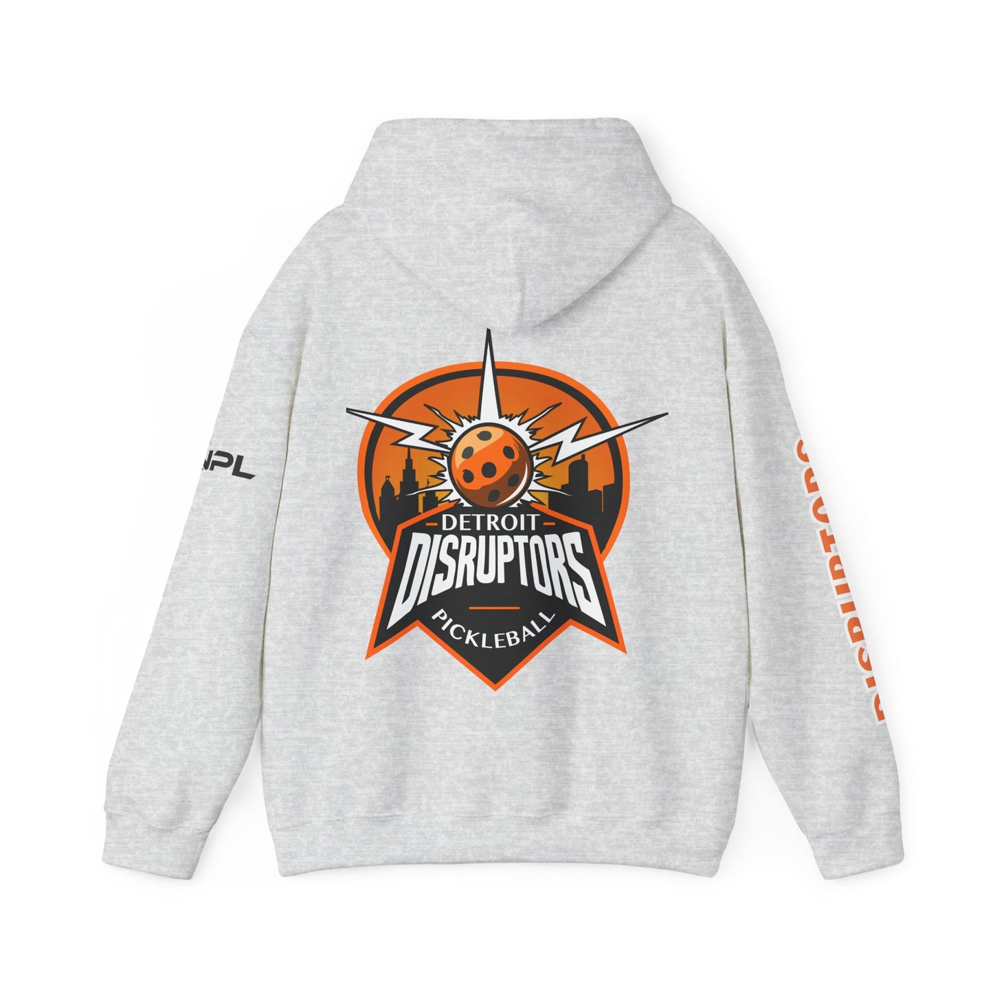 Detroit Disruptors Unisex Hoodie - Customize Sleeve or Back w/ Name - 50% cotton/poly (add in instructions)