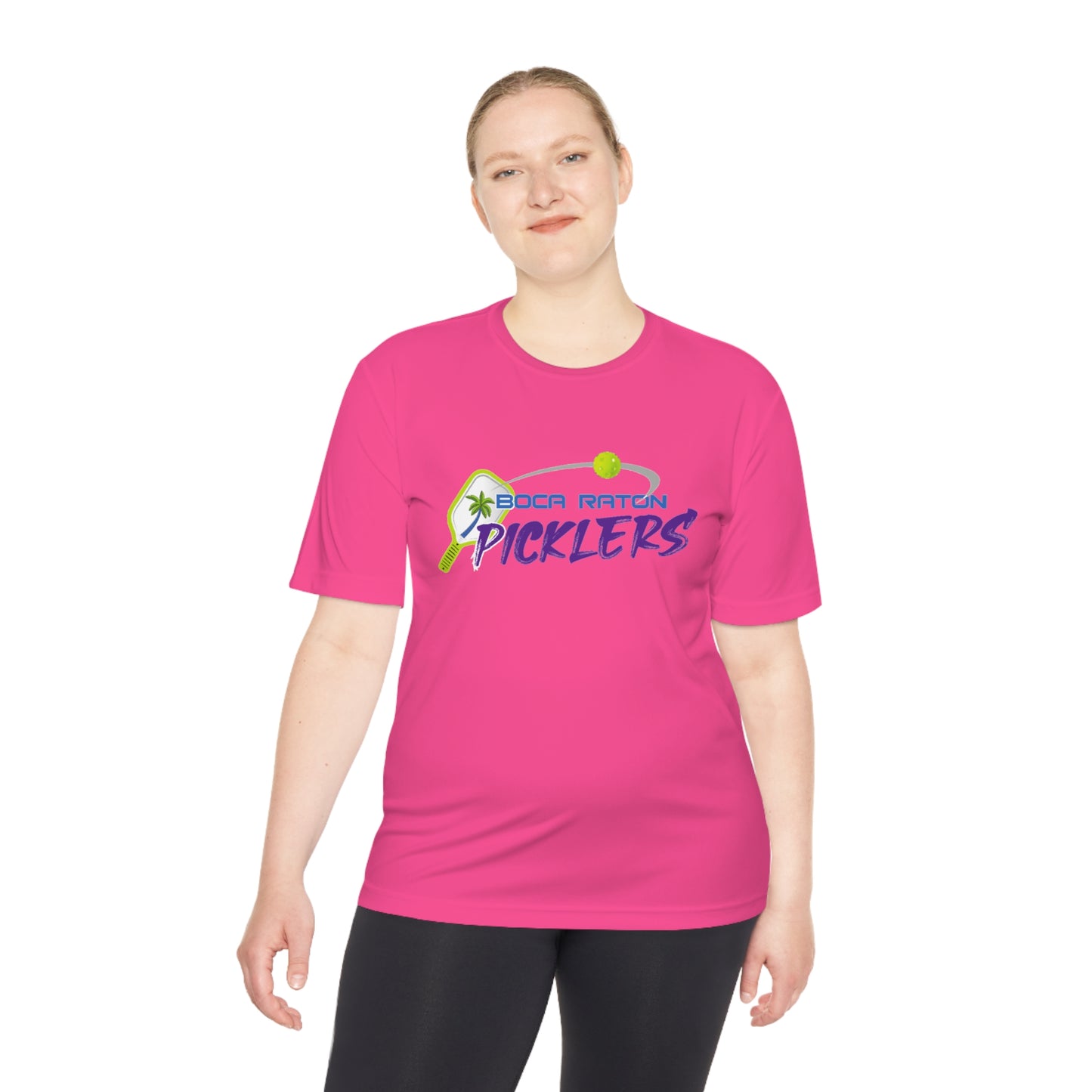Boca Raton Picklers NPL Team - Unisex (fuller cut) Moisture Wicking T - customize back