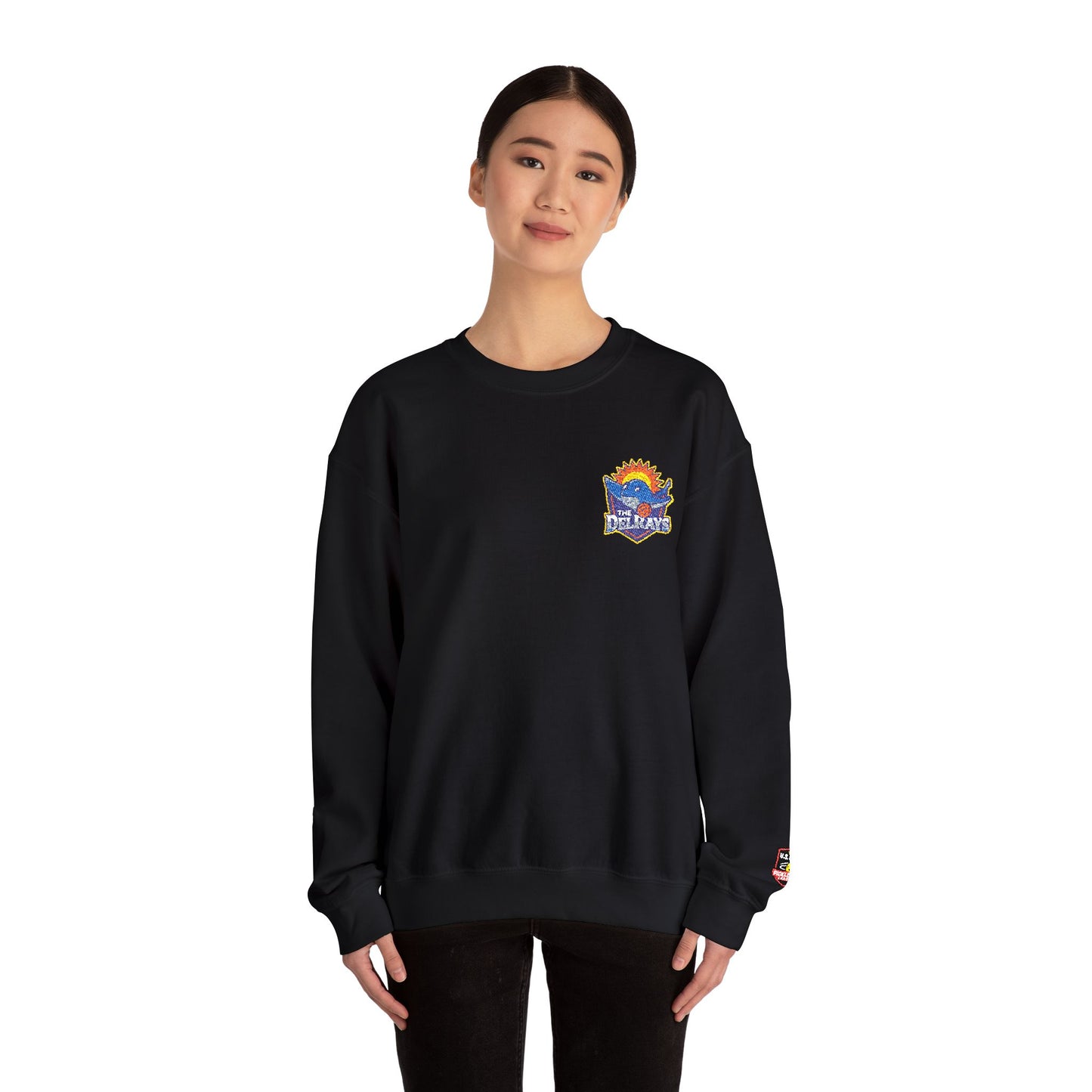 The Del Rays Unisex Embroidered Left Chest, Cuff only Crew