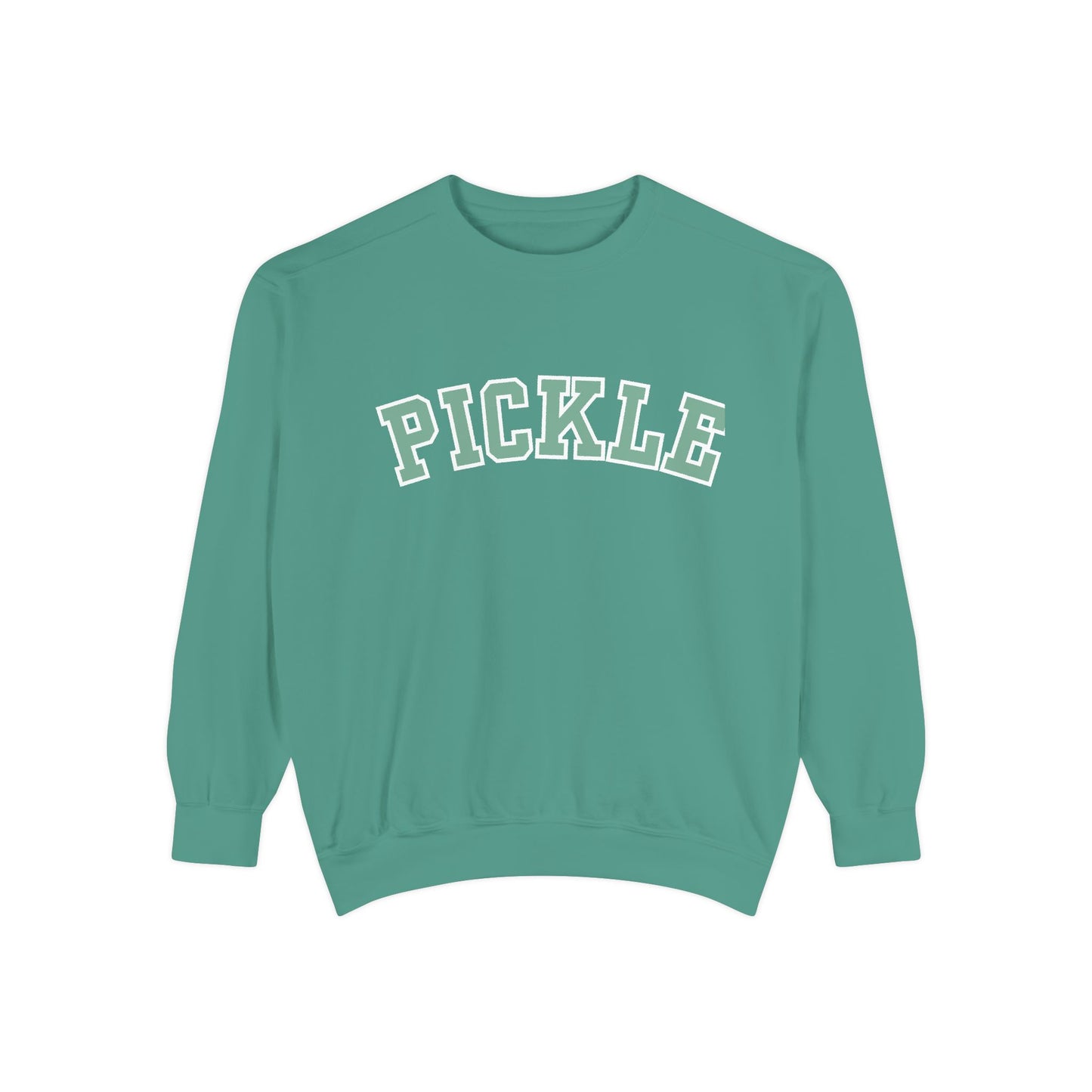 PICKLE Garment Dyed Collegiate - Medium Weight Crew - can customize back