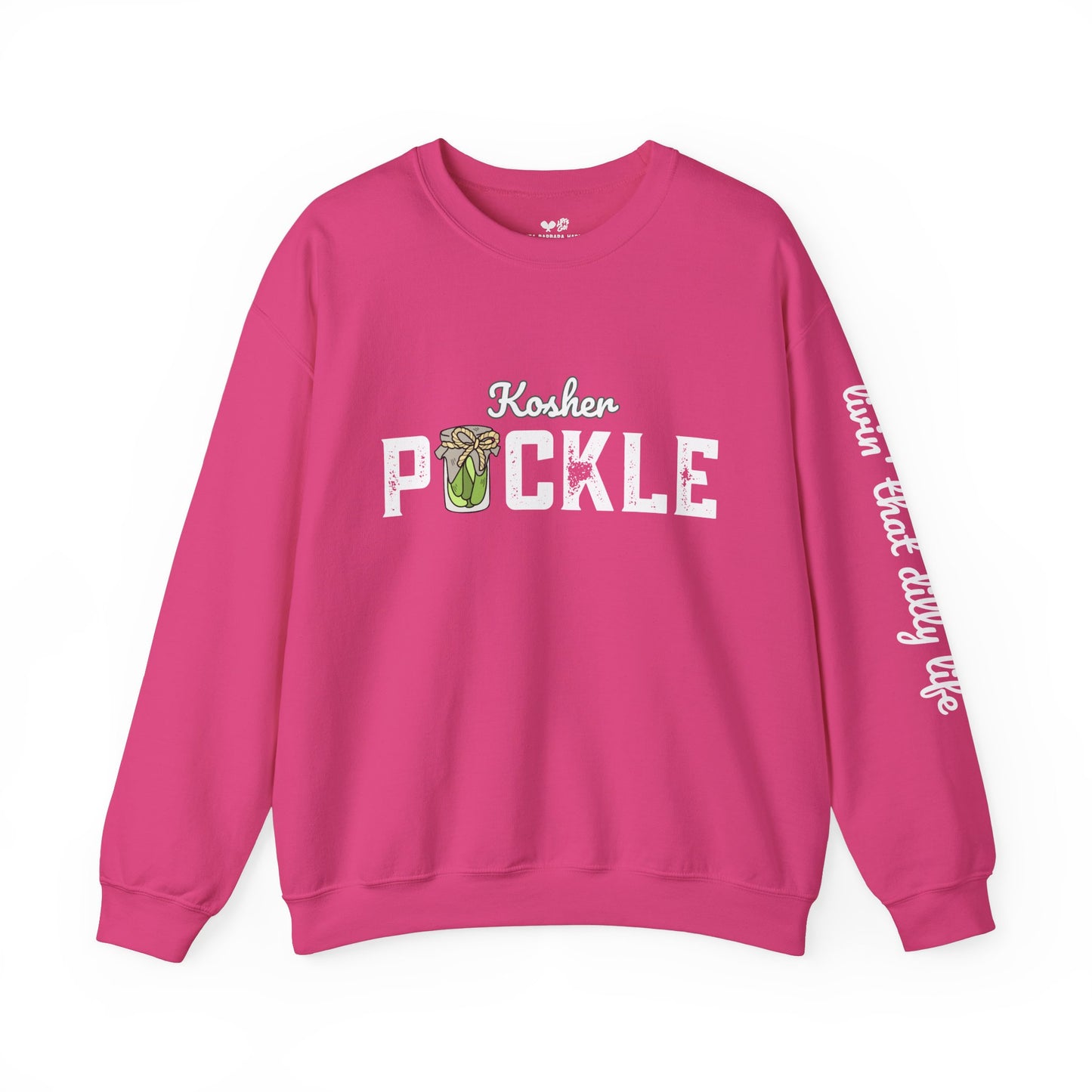 PICKLE Kosher Crew 50/50 Plush/Unisex - can customize sleeve w/ name