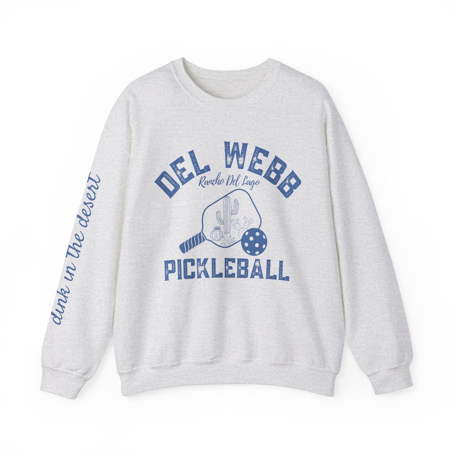 Del Webb Pickleball Beachy Style - Dink in the Desert - Unisex Crew -Can add name to sleeve with paddles