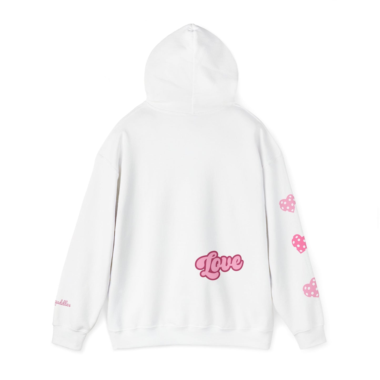 Kara’s Pickleball Retro Hoodie -#tappaddles on sleeve (or your name)