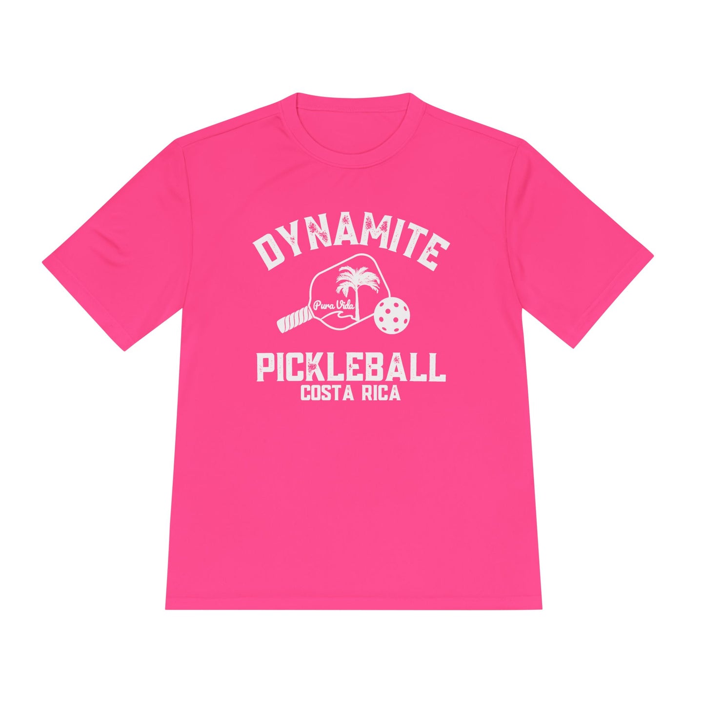 Pura Vidas Unisex SPF 40, Moisture Wicking Dynamite Pickleball T