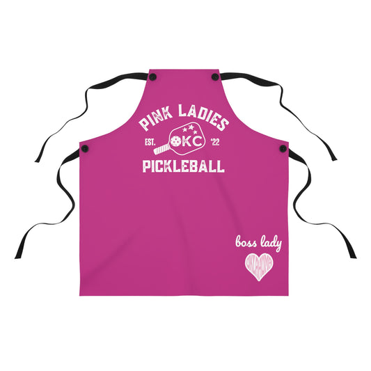 Pink Ladies Pickleball Apron -customize your name