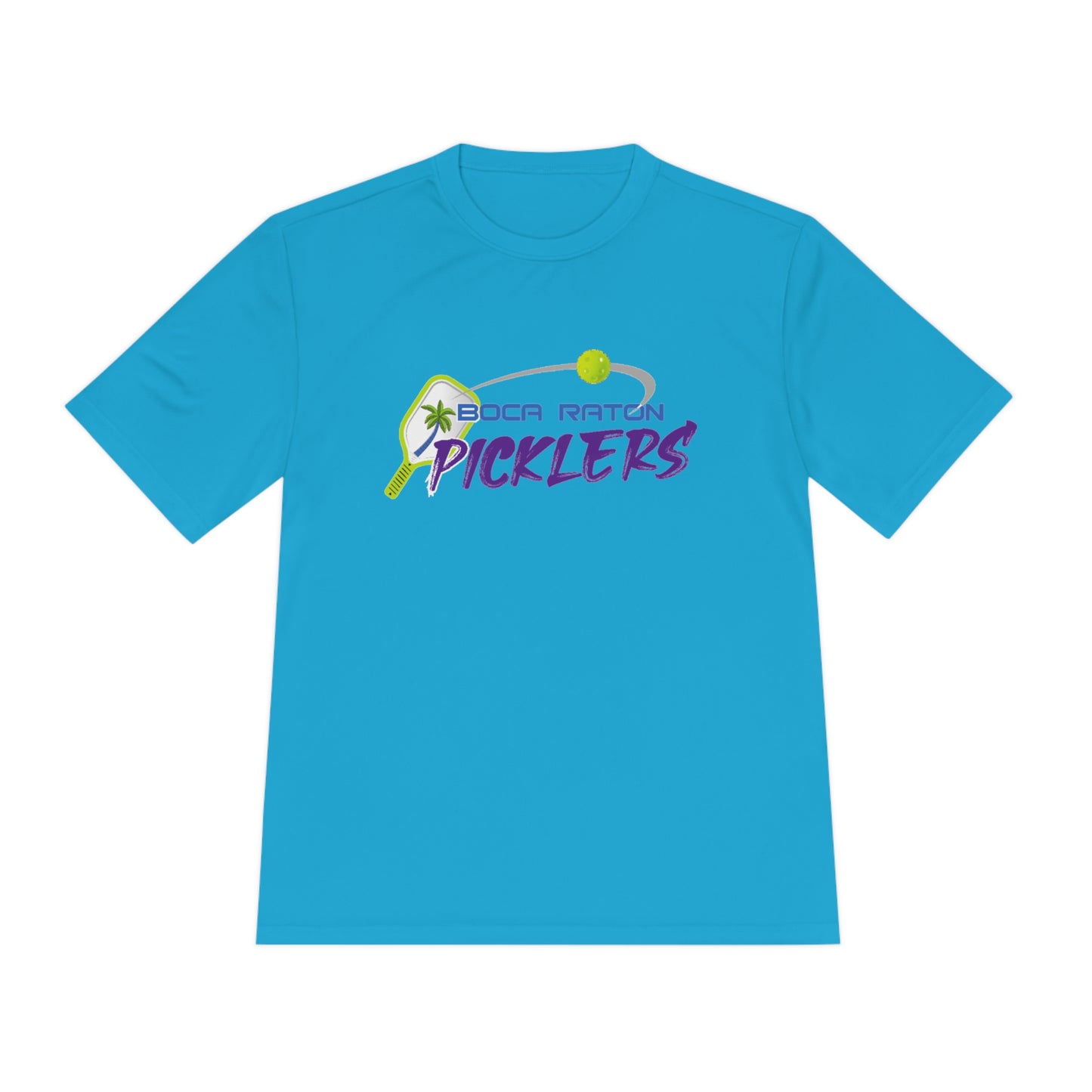 Boca Raton Picklers NPL Team - Unisex (fuller cut) Moisture Wicking T - customize back