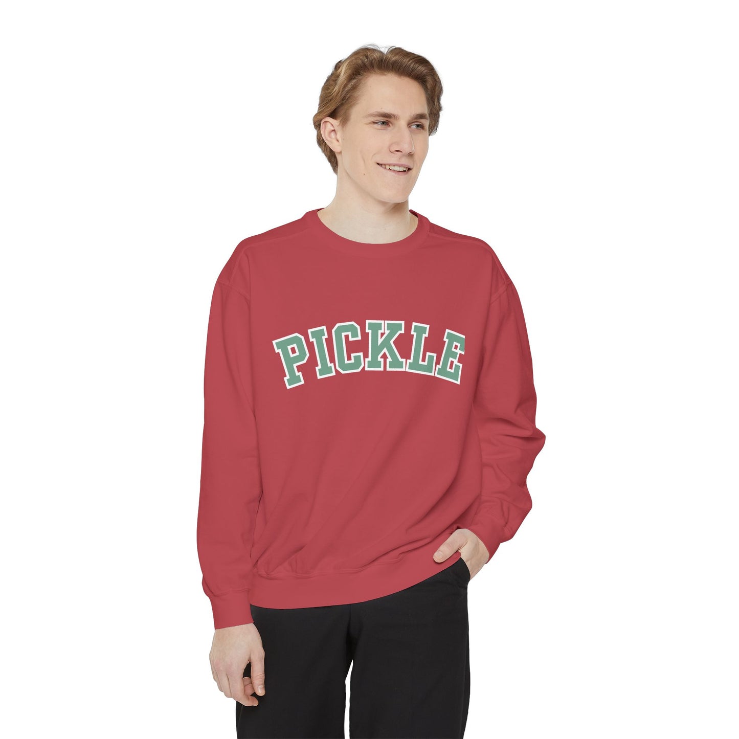 PICKLE Garment Dyed Collegiate - Medium Weight Crew - can customize back