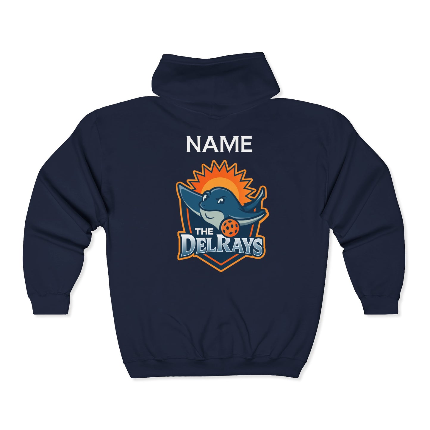 The Del Rays Unisex Zip Up Hoodie - Add name