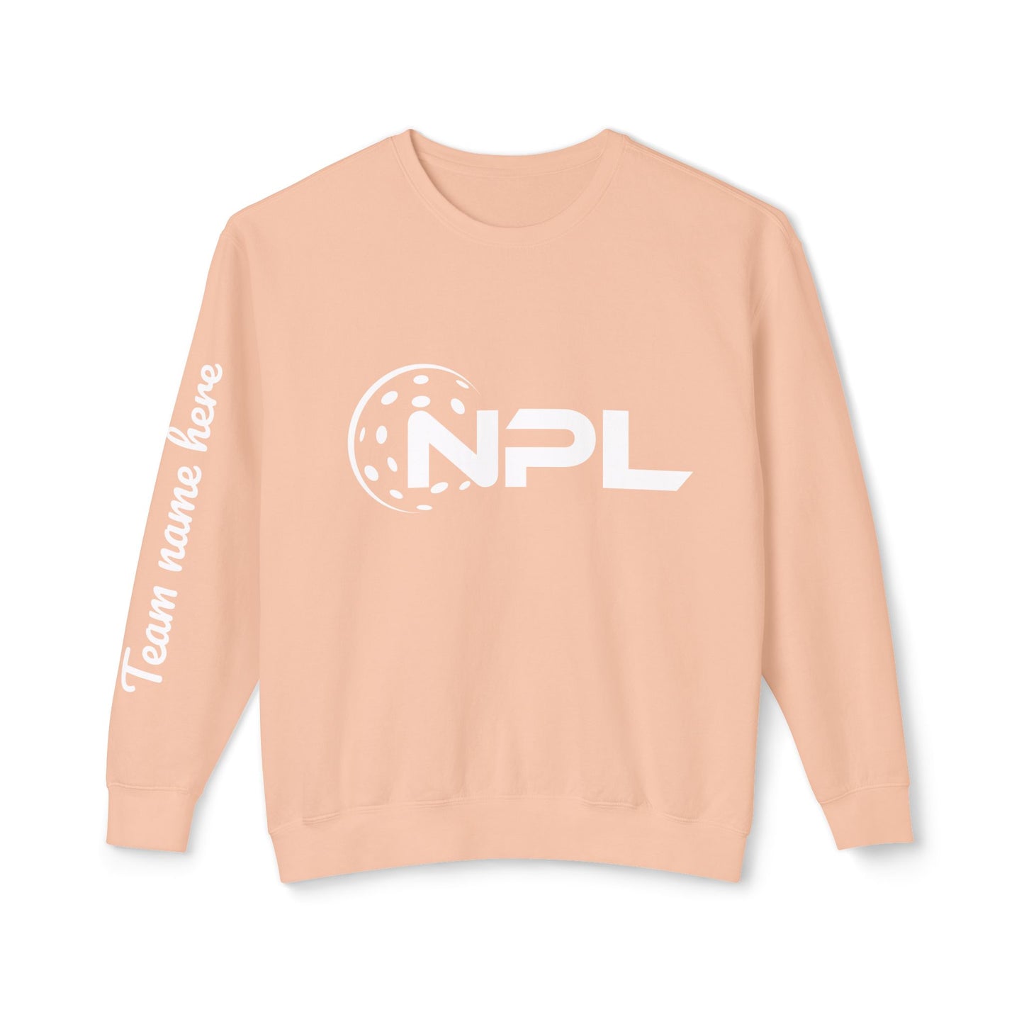 NPL Customize Any Side Unisex Lightweight Garment Dyed Crew