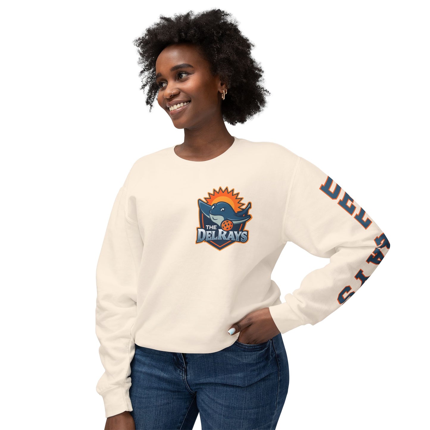 The Del Rays Unisex Extra Lightweight 100% Cotton Crew - Add Name