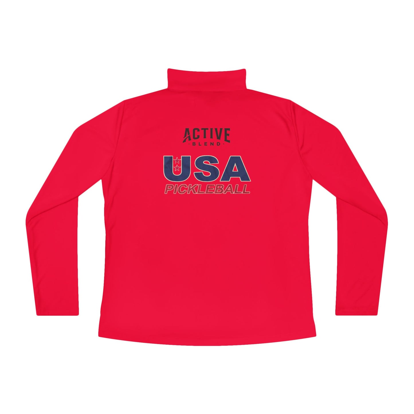 Team USA Ladies Quarter-Zip SPF 40 Moisture Wicking - 2 sided logo