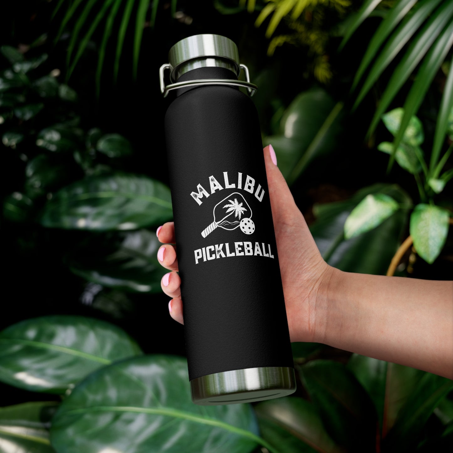 Malibu Pickleball -Copper Vacuum Insulated Bottle, 22oz