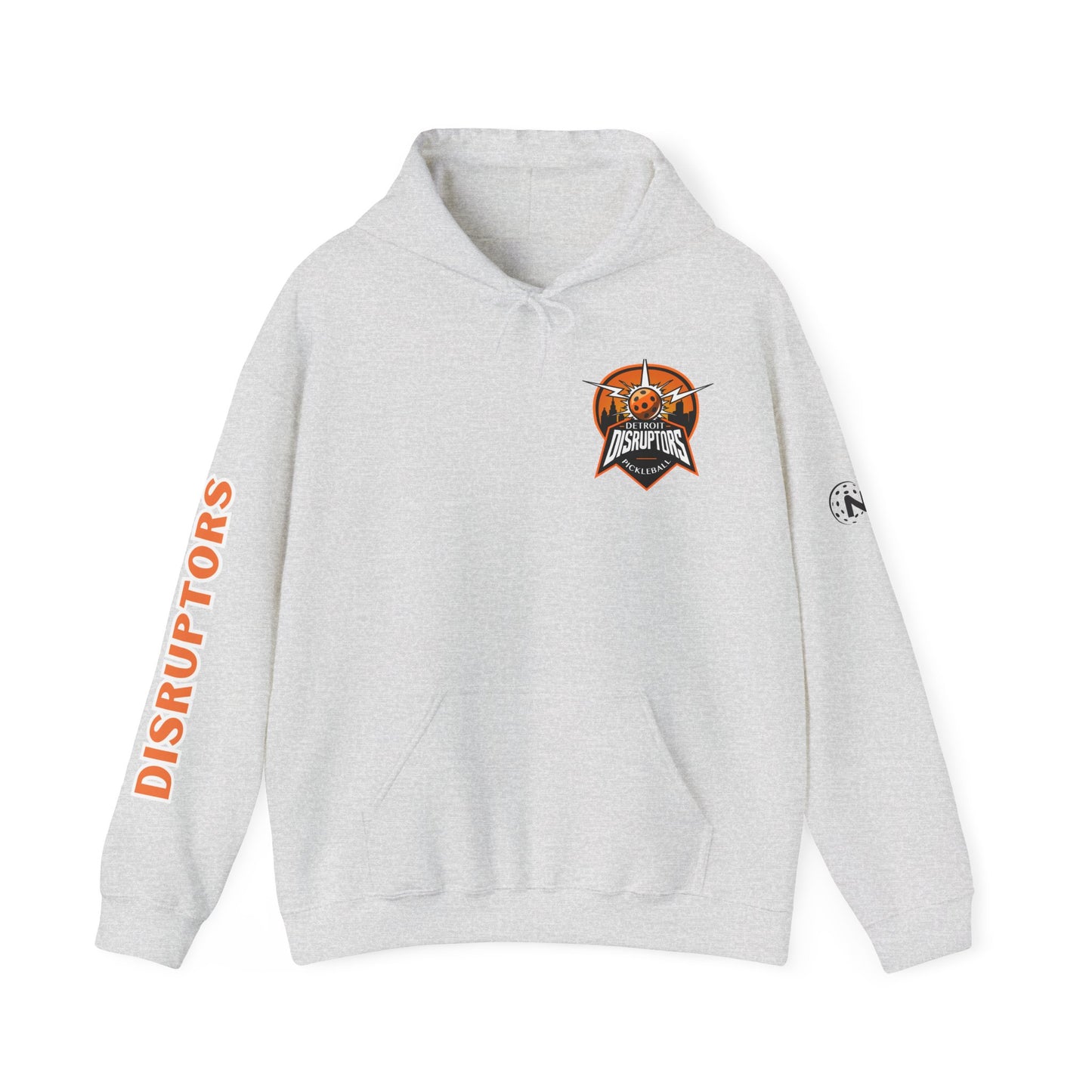 Detroit Disruptors Unisex Hoodie - Customize Sleeve or Back w/ Name - 50% cotton/poly (add in instructions)