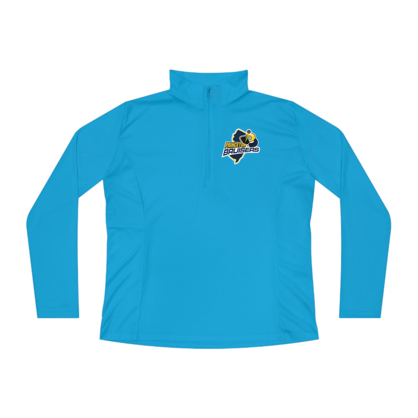 Princeton Bruisers - Ladies Quarter-Zip, Moisture Wicking, SPF 40 (Can remove large logo back, add your name)