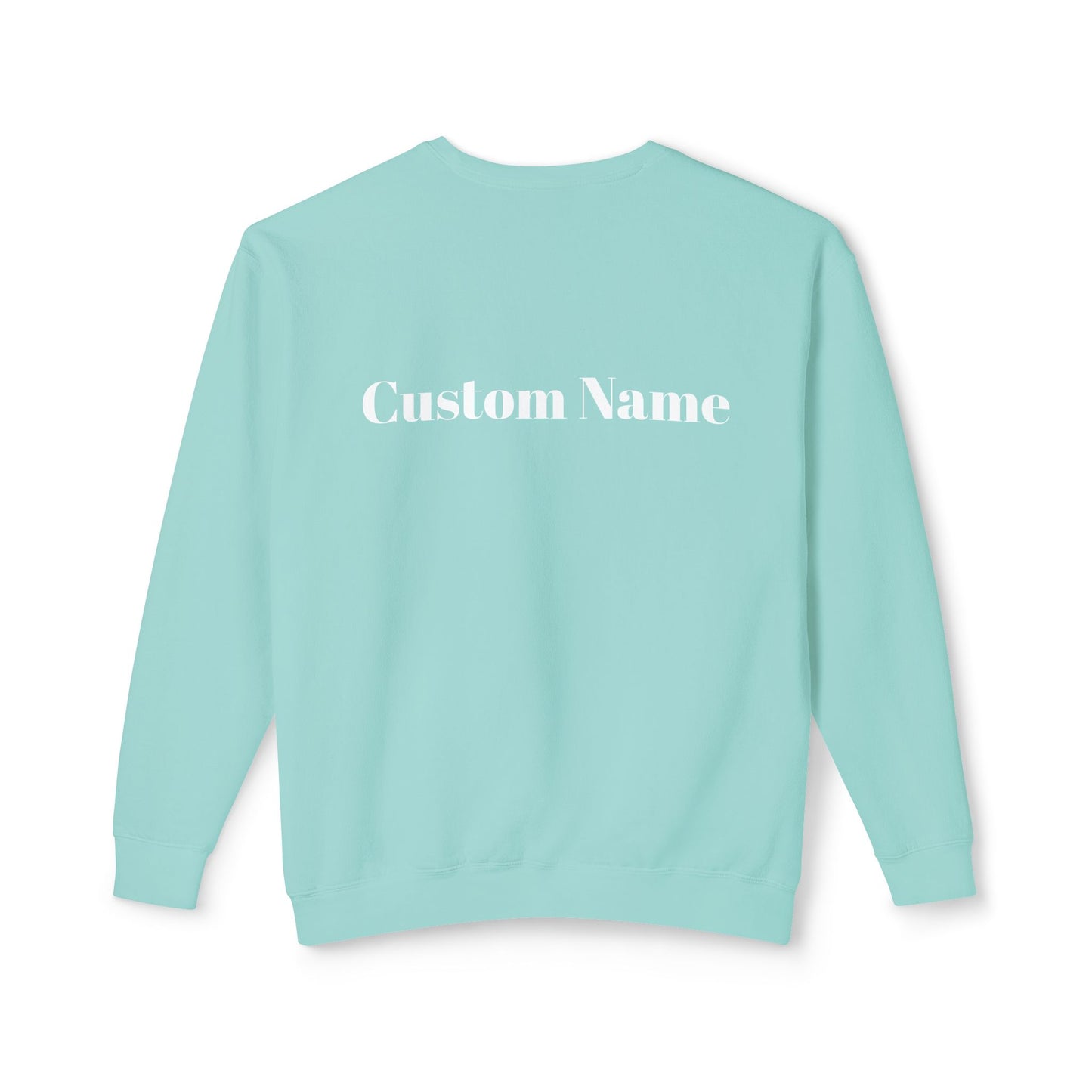 Tucson Pickleball Unisex Lightweight Garment Dyed Crewneck Sweatshirt. Can customize back or sleeve