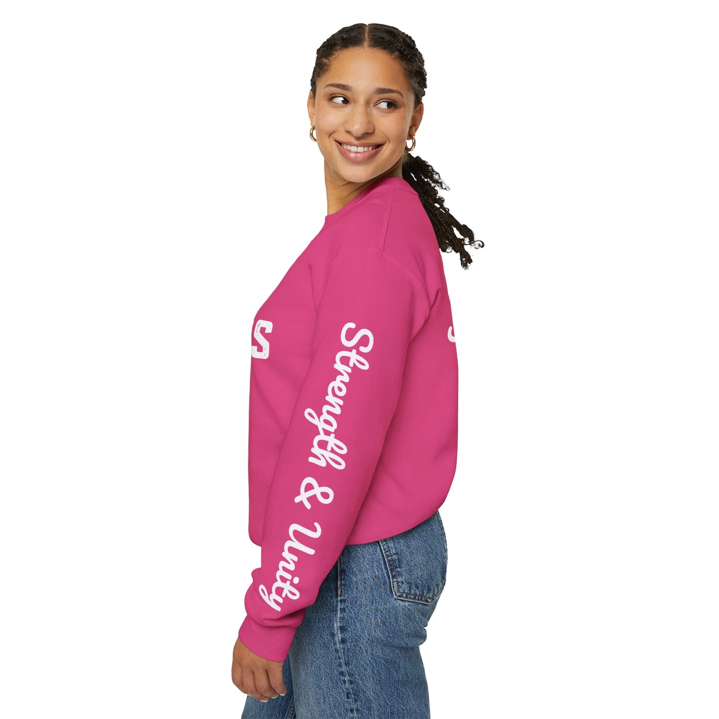 Pink OKC Sweatshirt - 50% Cotton Soft, Customize sleeves & back. Add name in instructions