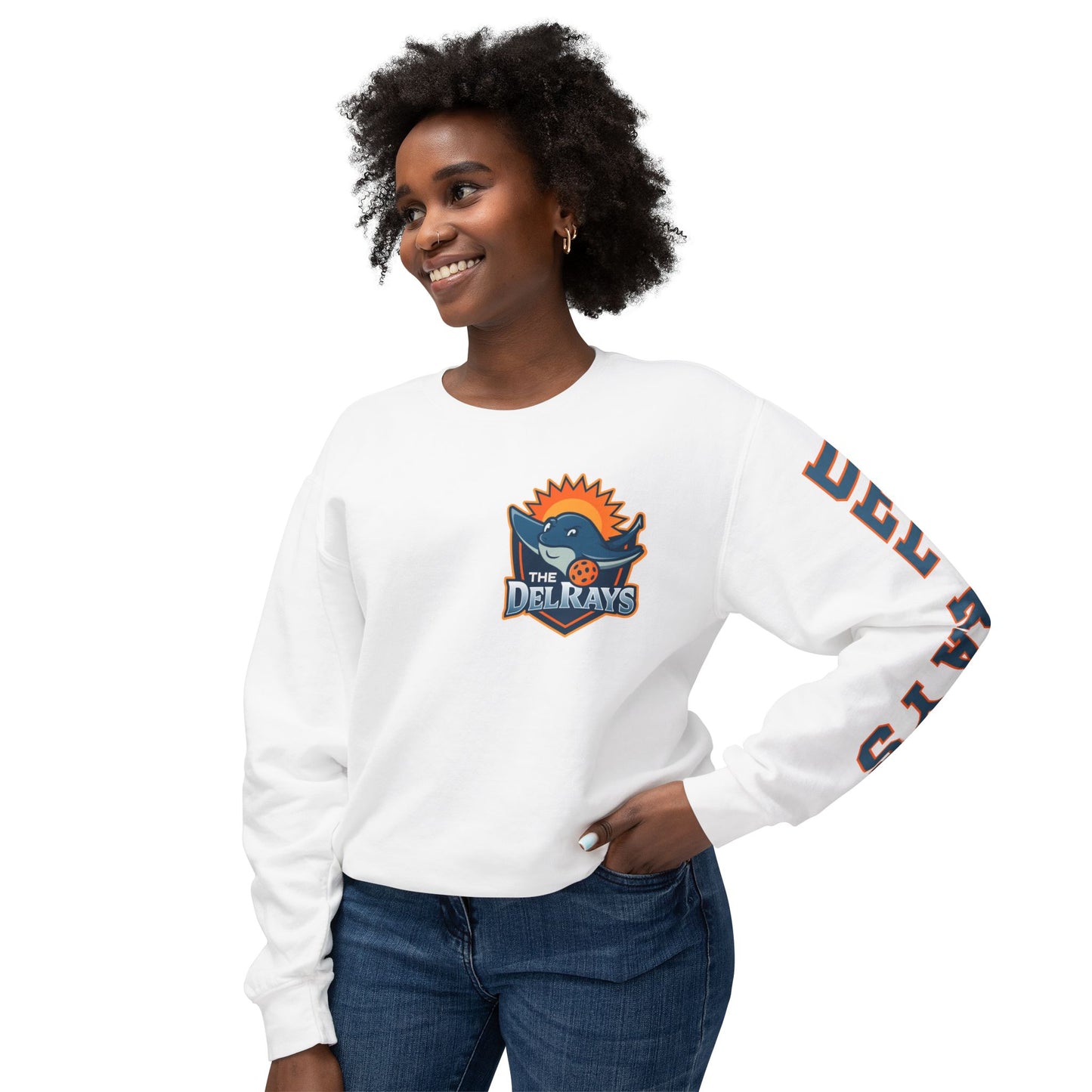 The Del Rays Unisex Extra Lightweight 100% Cotton Crew - Add Name