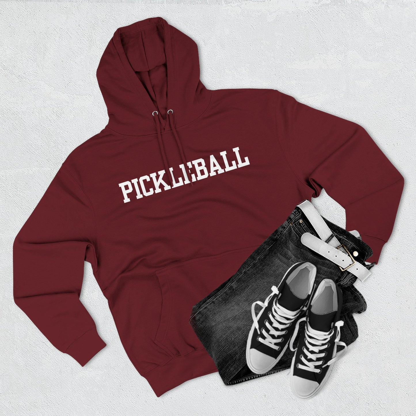PICKLEBALL Unisex Coziest Lane 7 Hoodie 80% cotton, 20% poly - add name to back or any saying