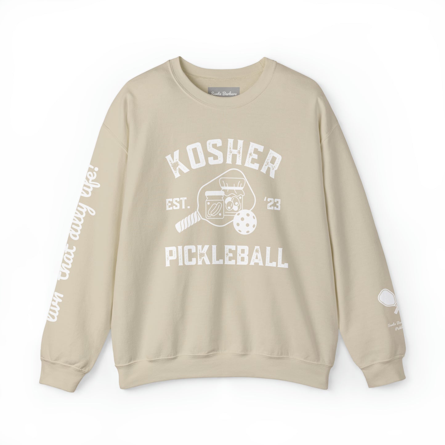 Kosher Pickleball Crew - Livin’ that dilly life! Can add your name to the sleeve please add in notes